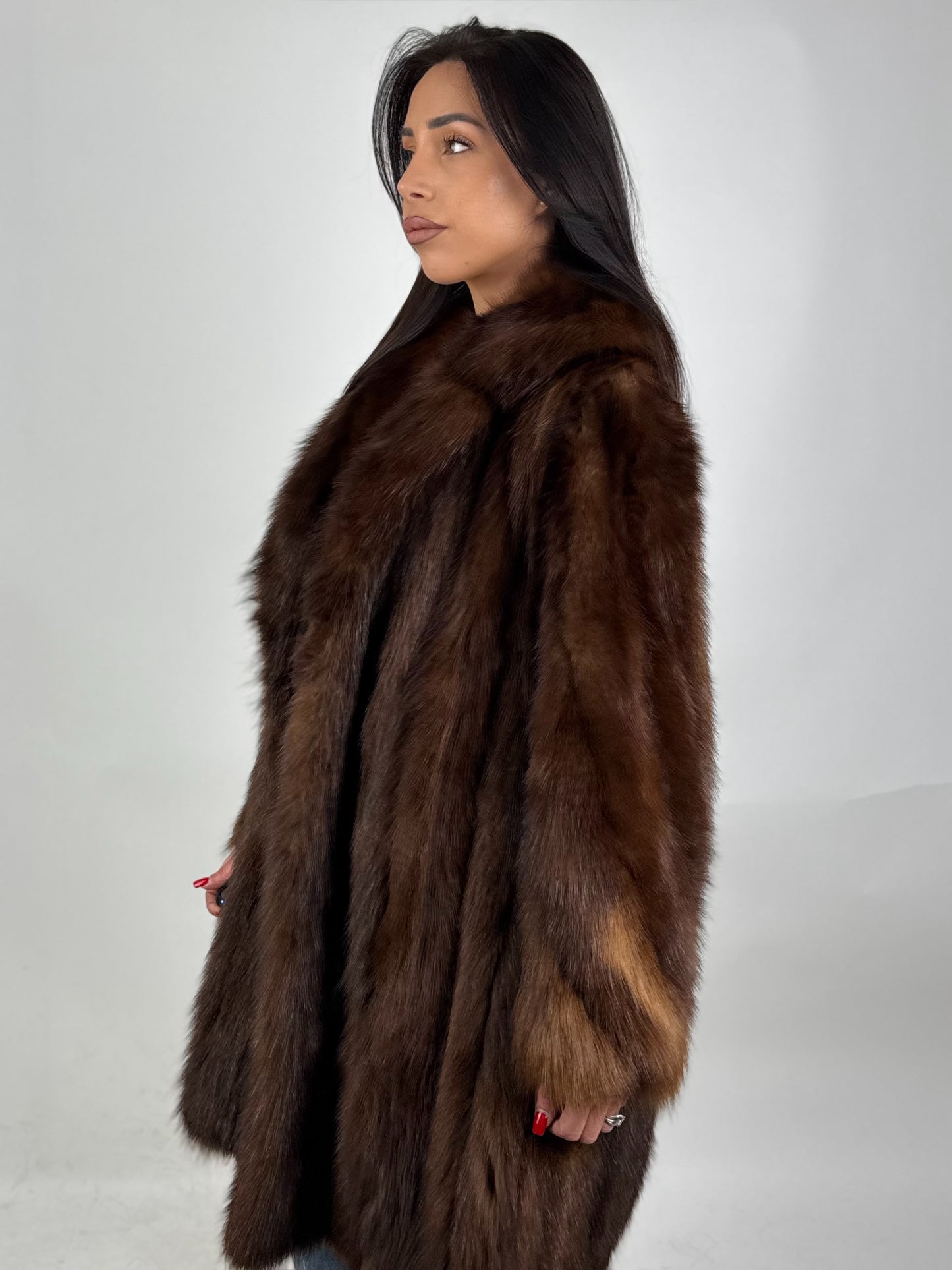 Cappotto in zibellino americano N637
