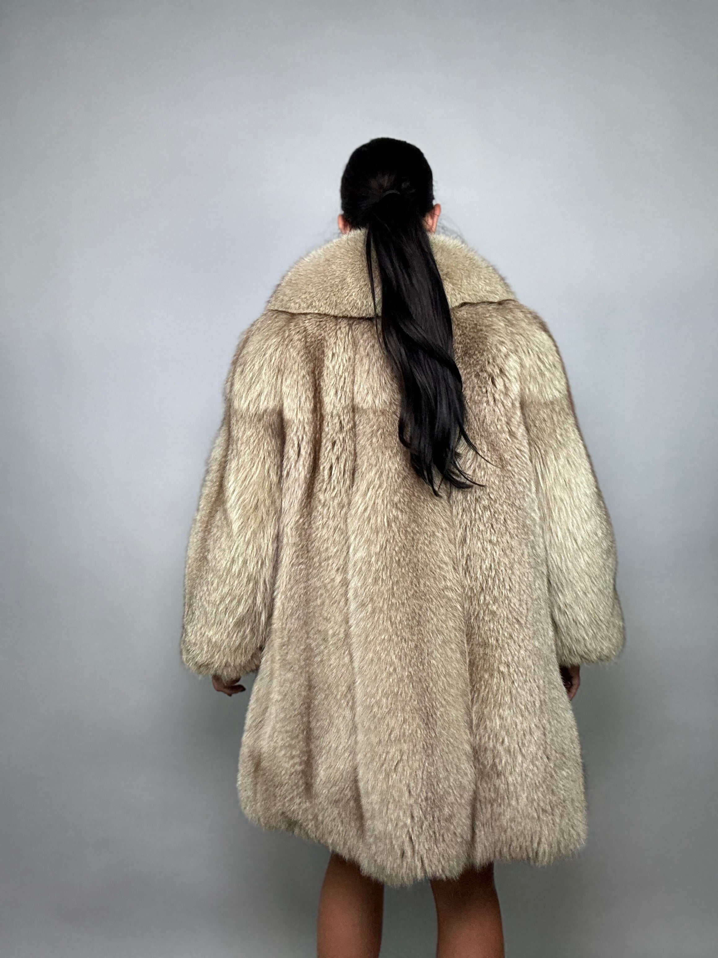 Cappotto in volpe della groenlandia