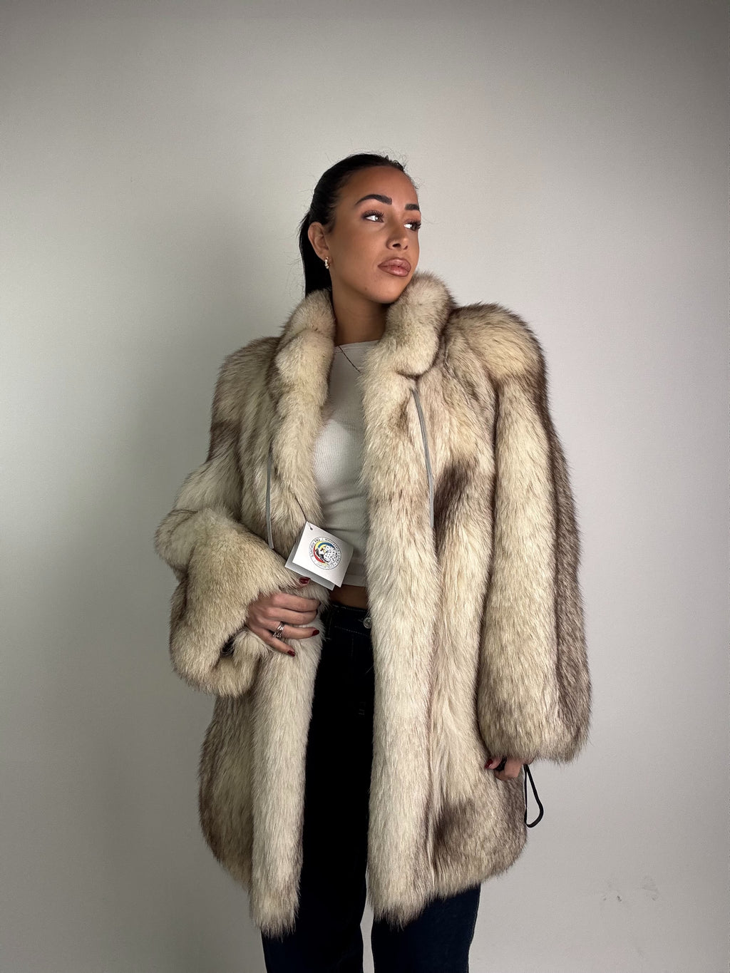 Giacca in volpe della groenlandia N588