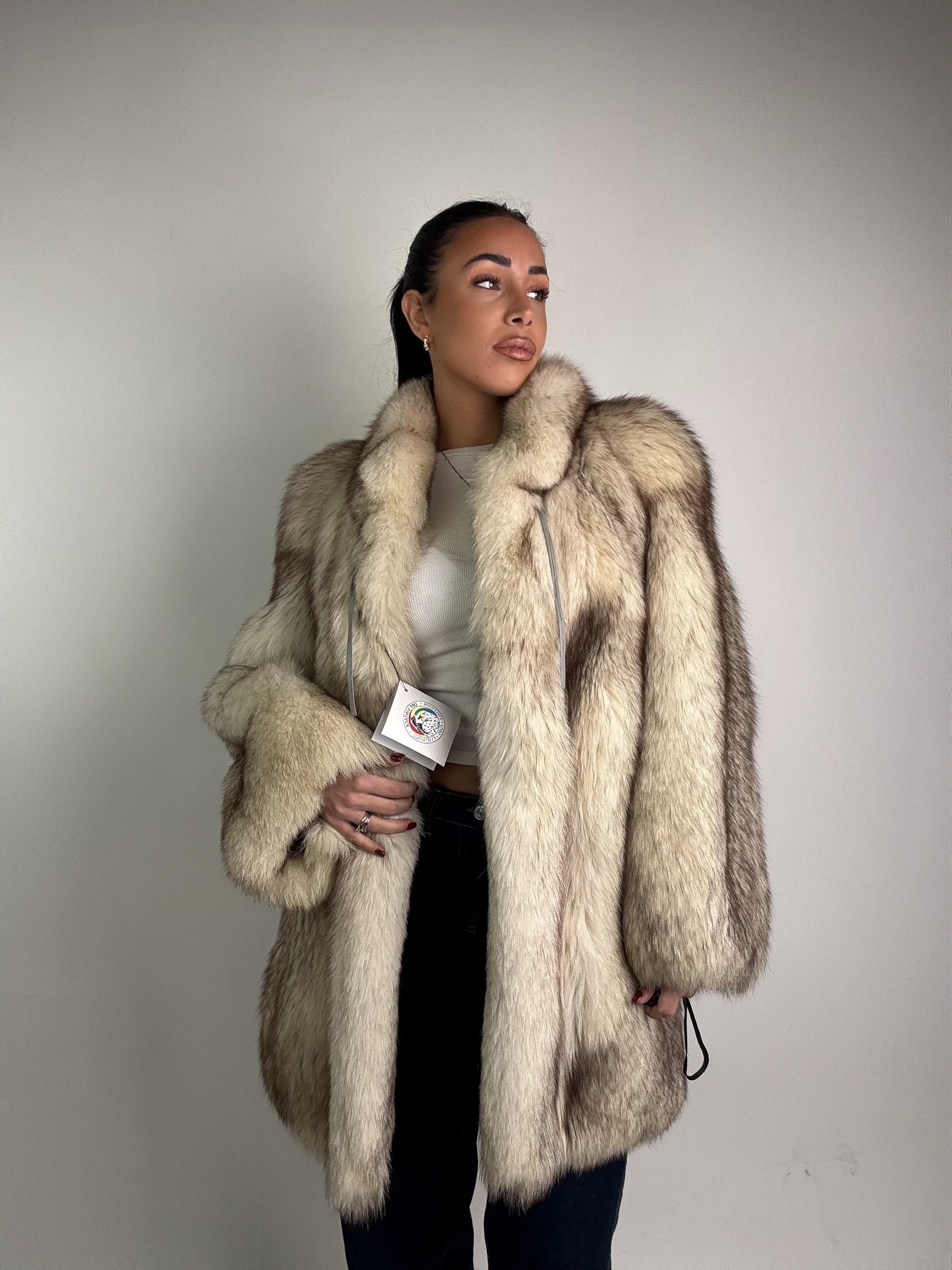 Giacca in volpe della groenlandia N588