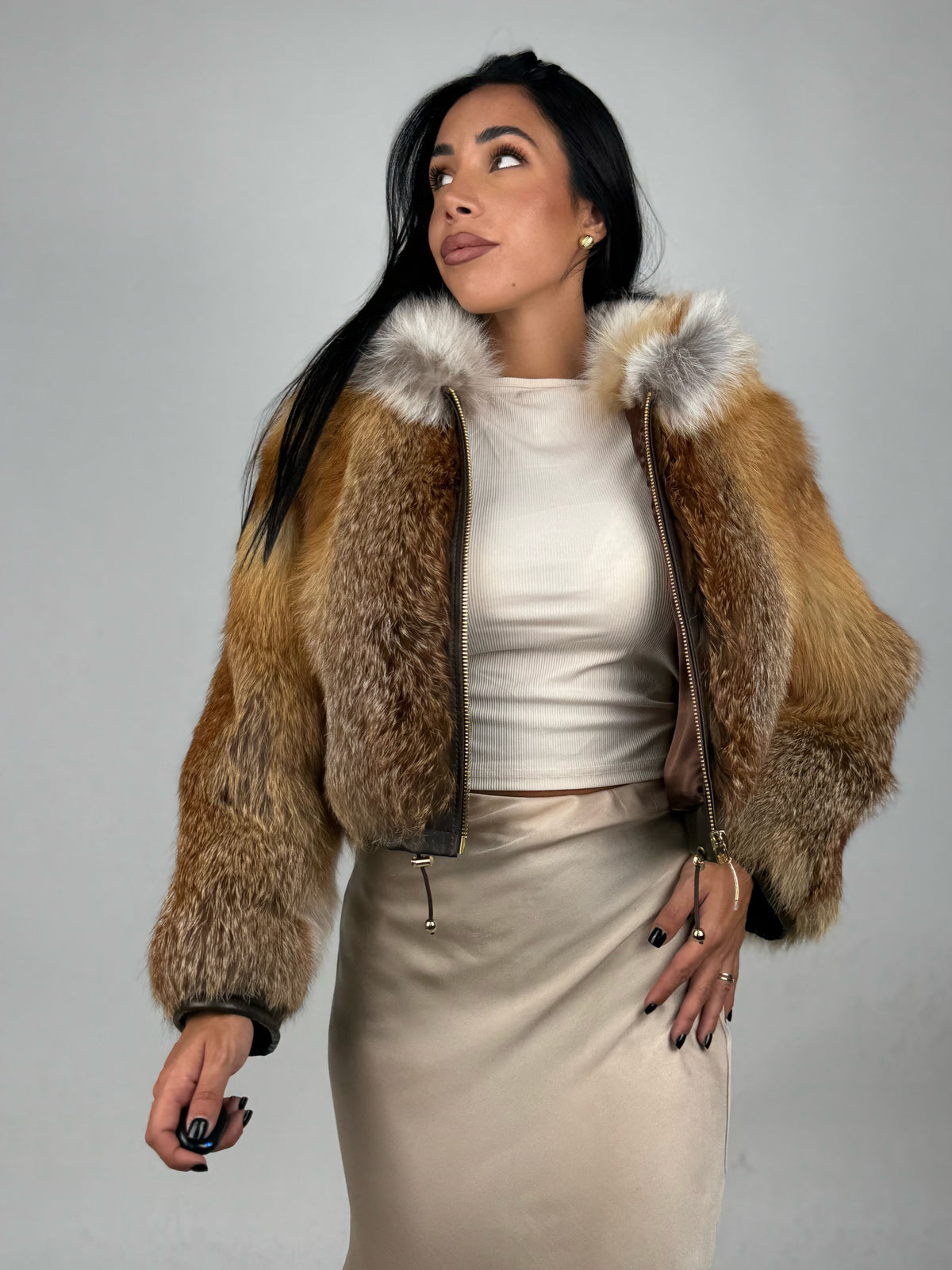 Mink Bomber Jacket