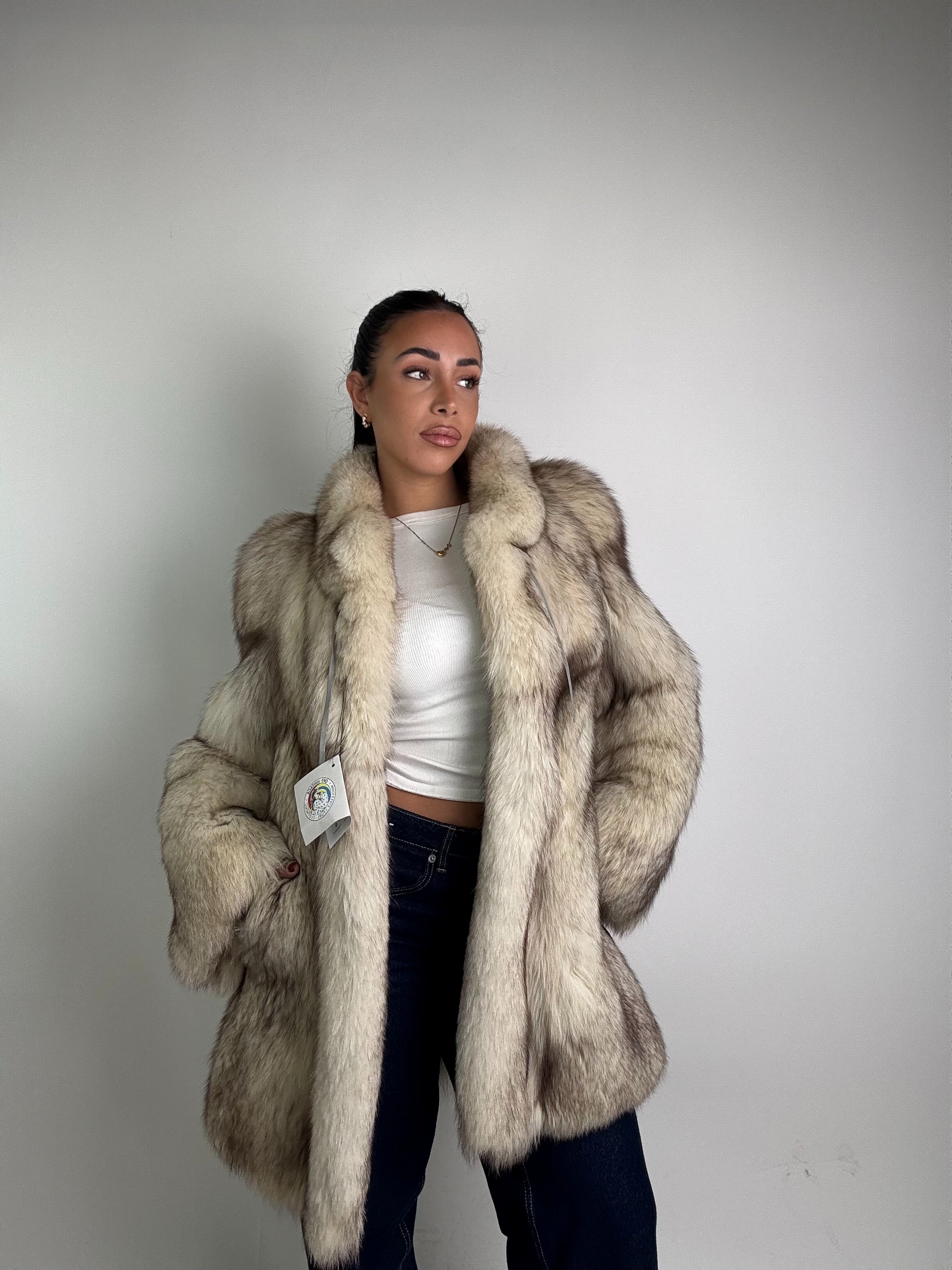 Giacca in volpe della groenlandia N588