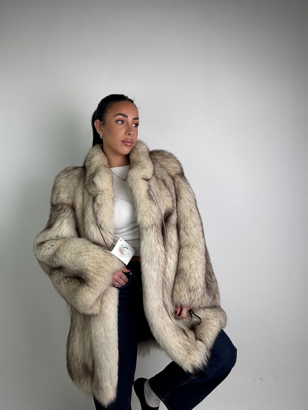 Giacca in volpe della groenlandia N588