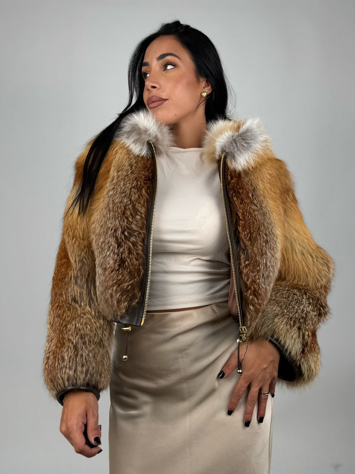 Mink Bomber Jacket