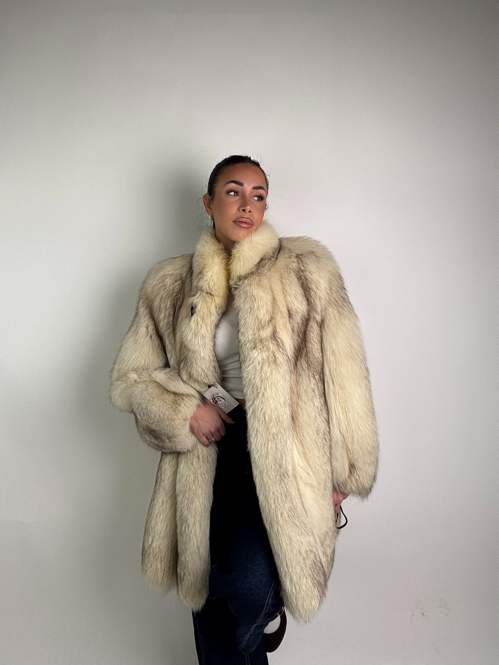 Giacca in volpe in groenlandia N450