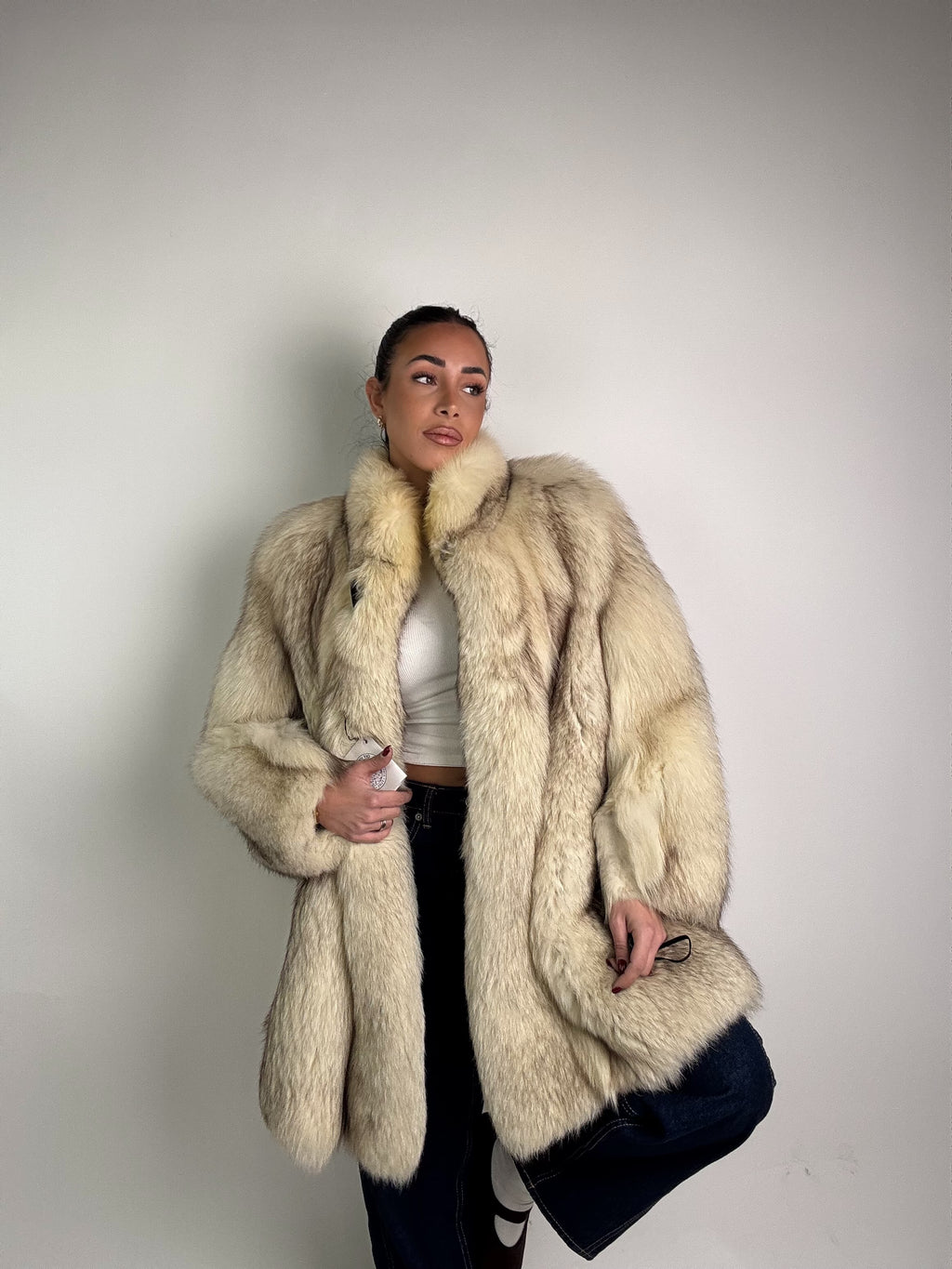 Giacca in volpe in groenlandia N450