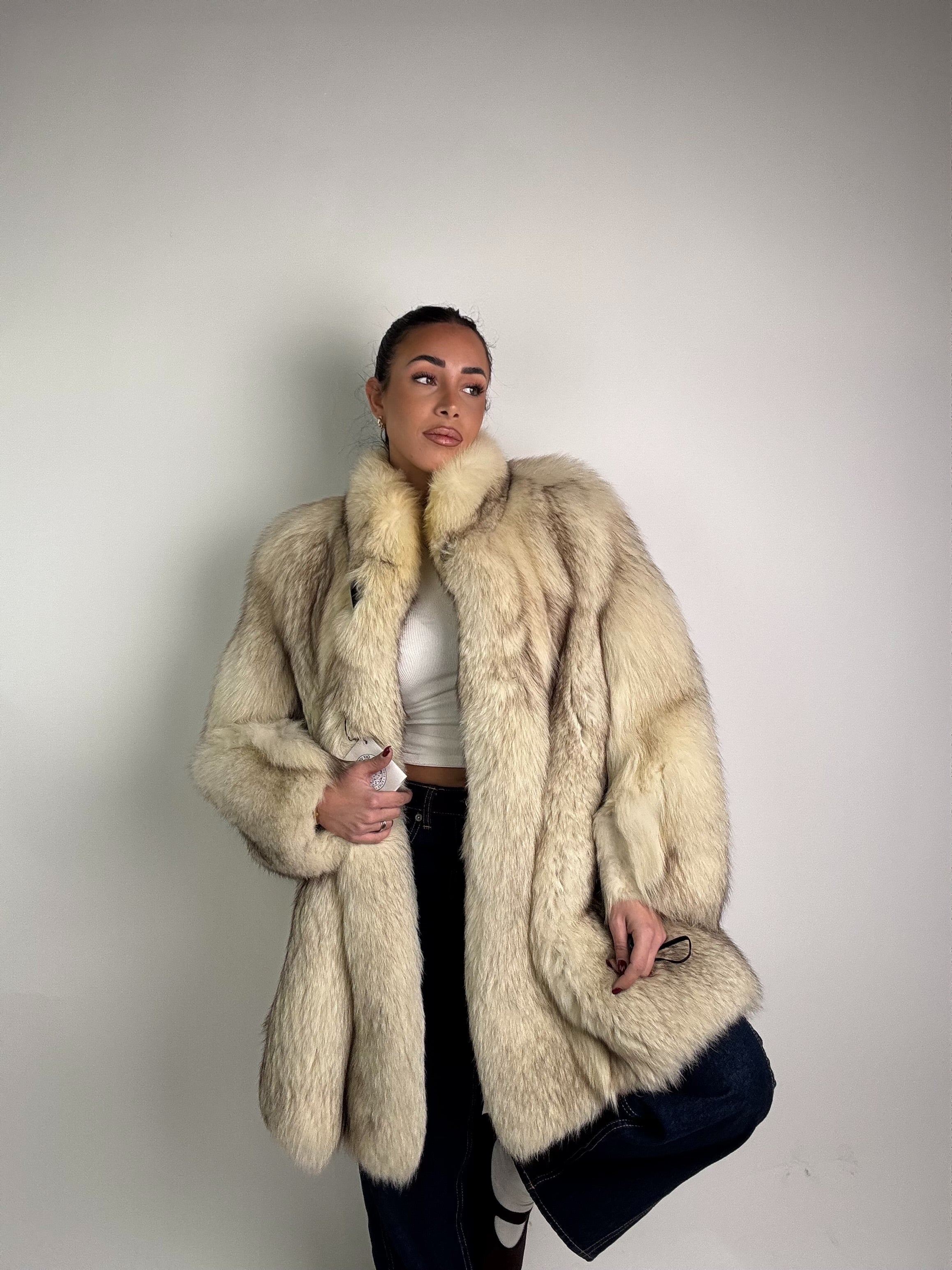 Giacca in volpe in groenlandia N450