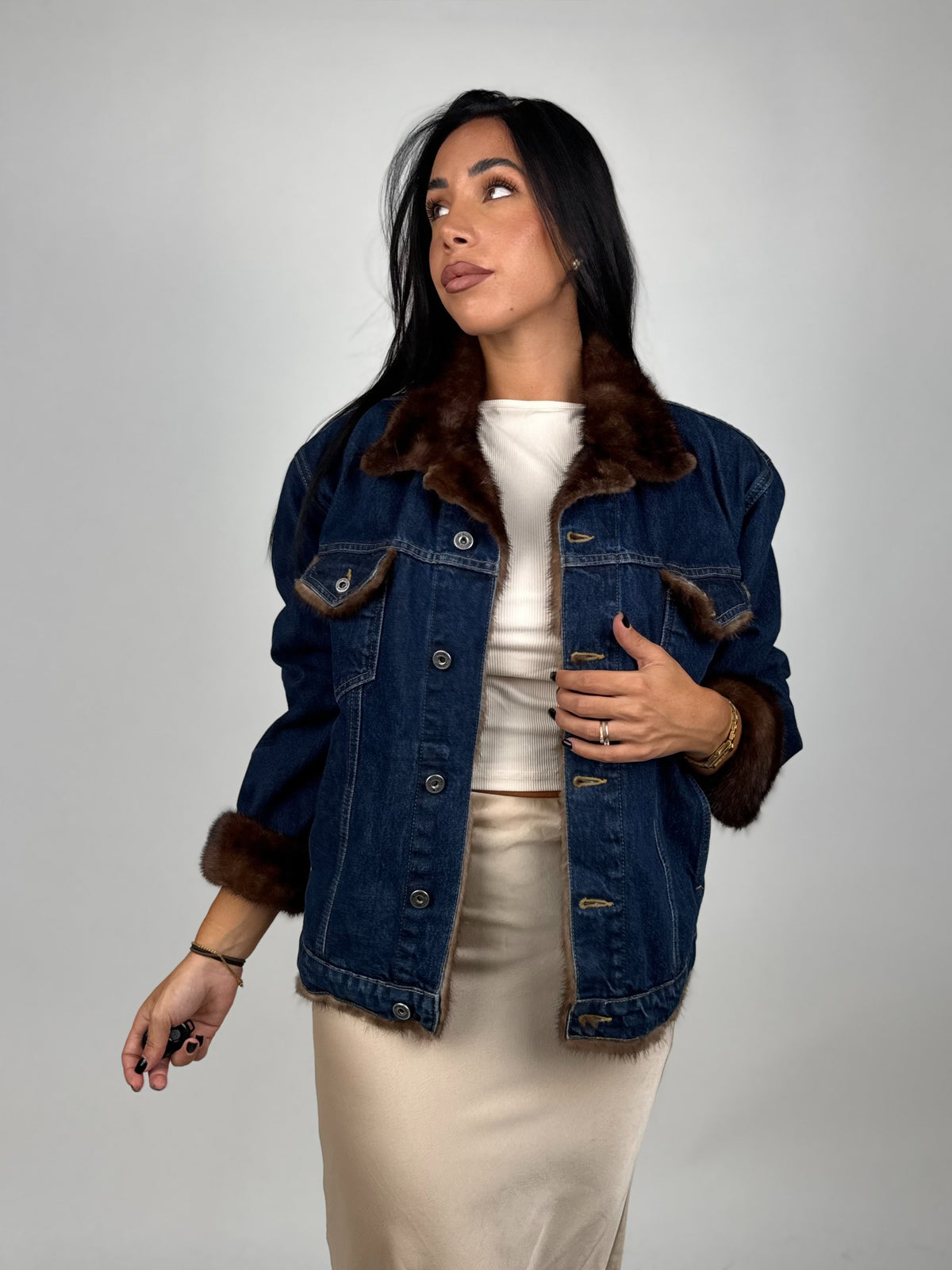 Mink Bomber Jacket