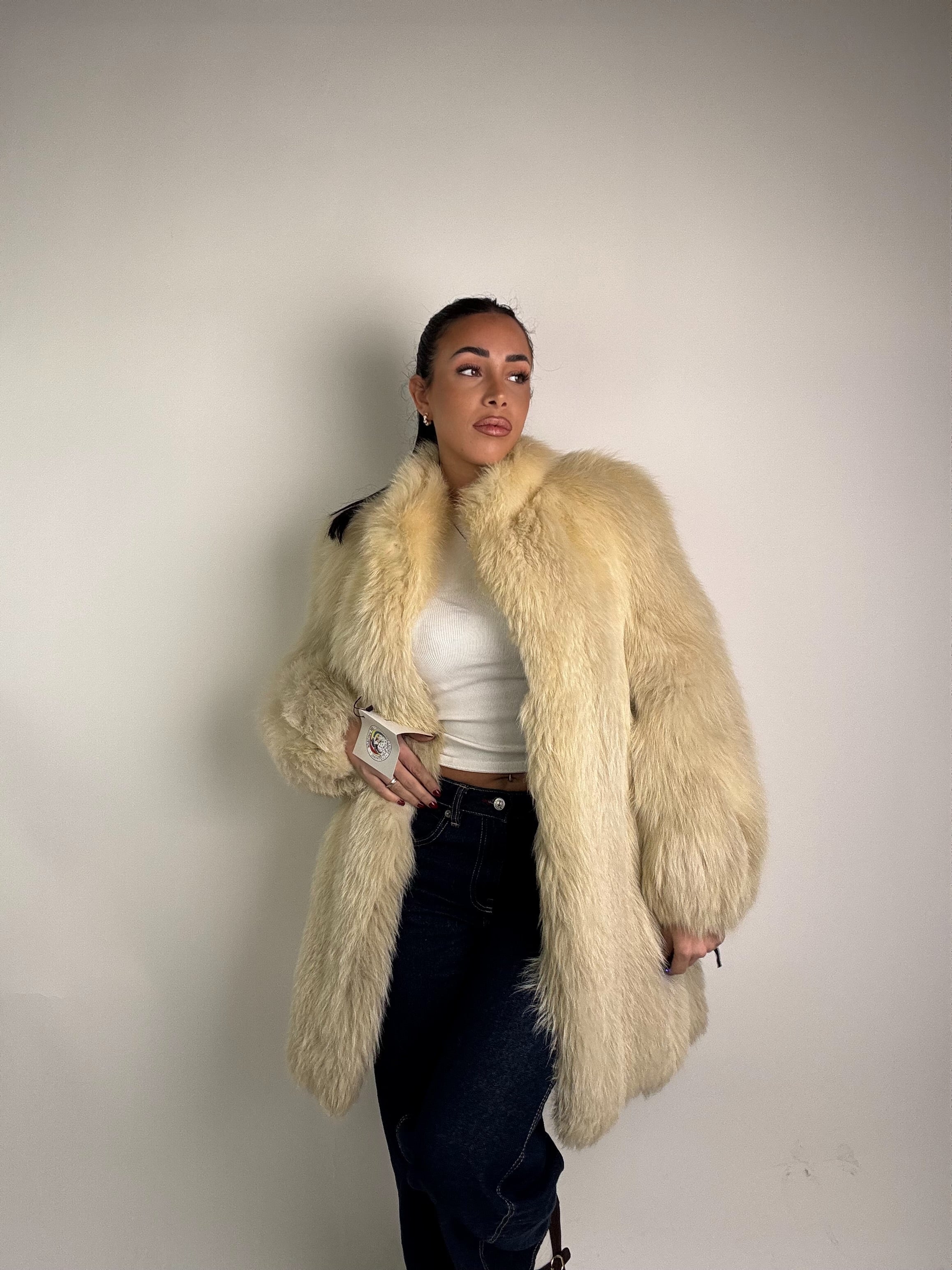 Giacca in volpe polare N438