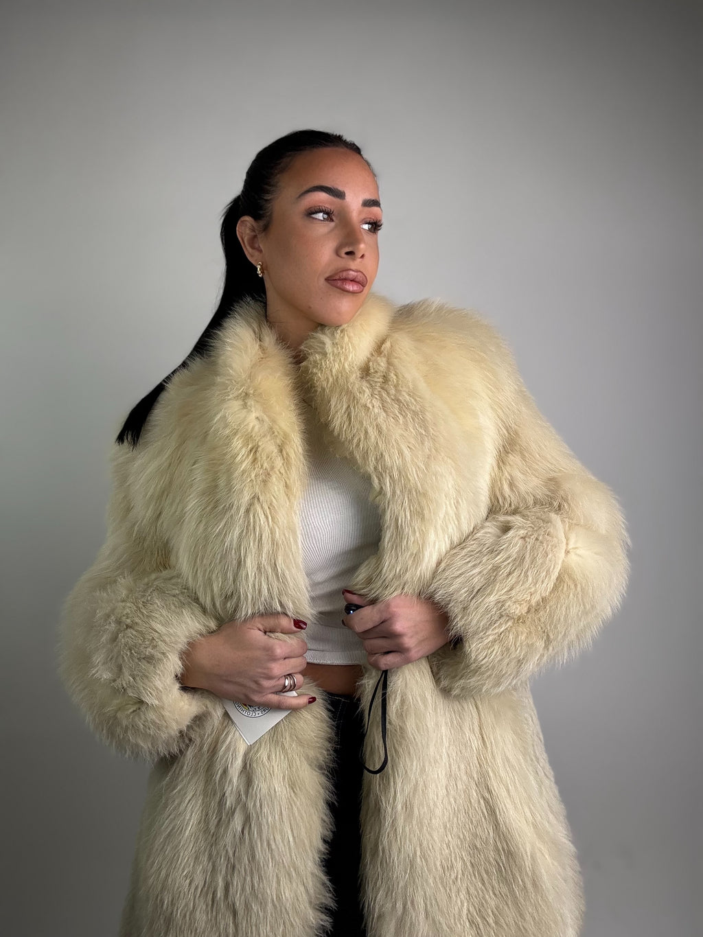 Giacca in volpe polare N438