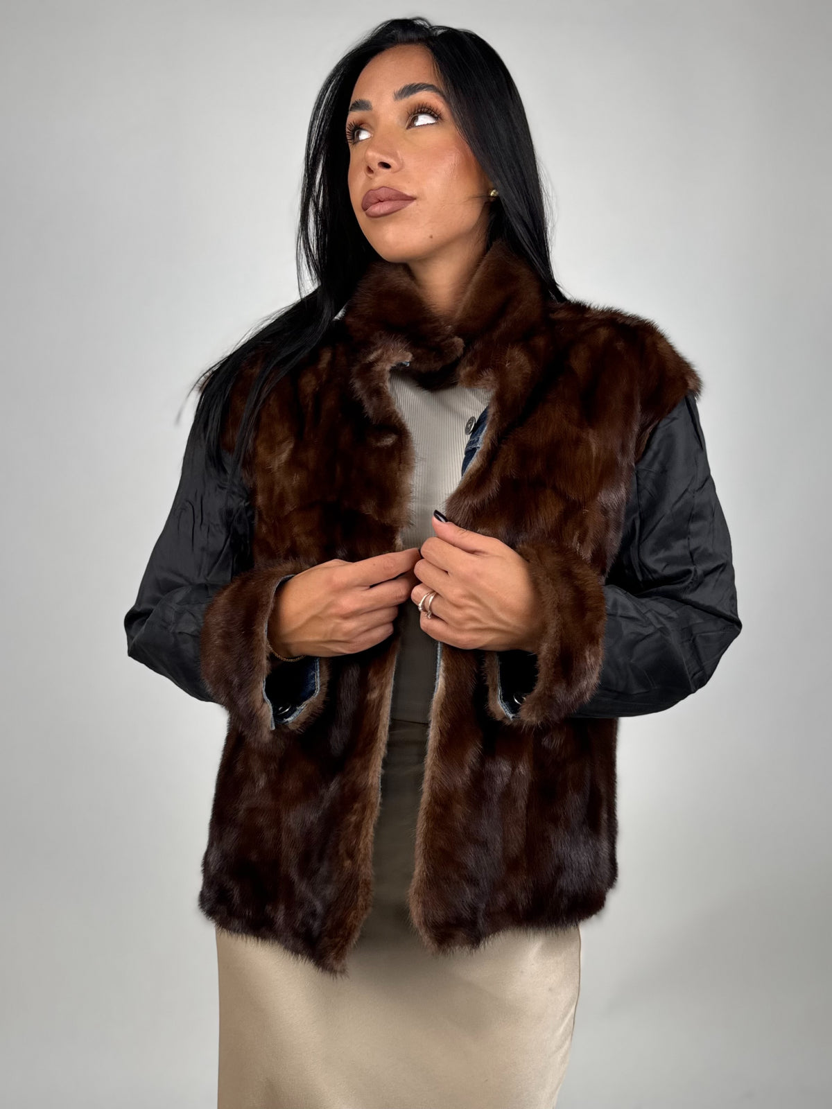 Mink Bomber Jacket
