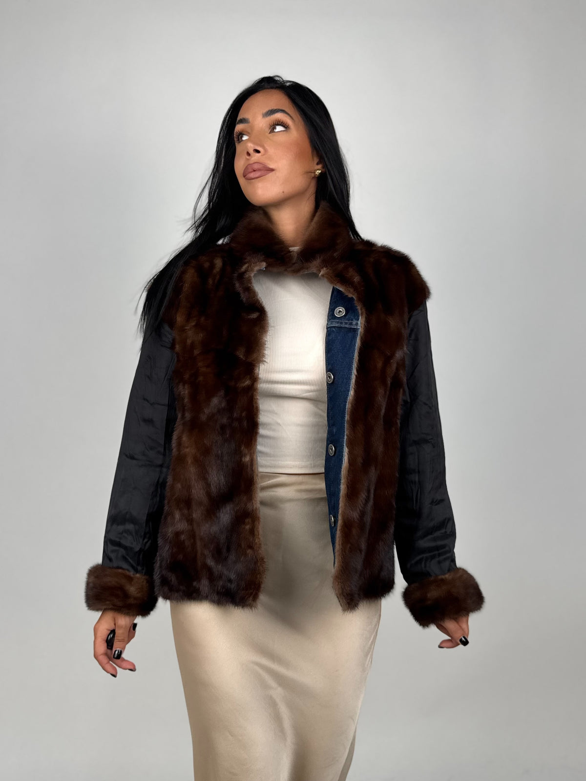 Mink Bomber Jacket