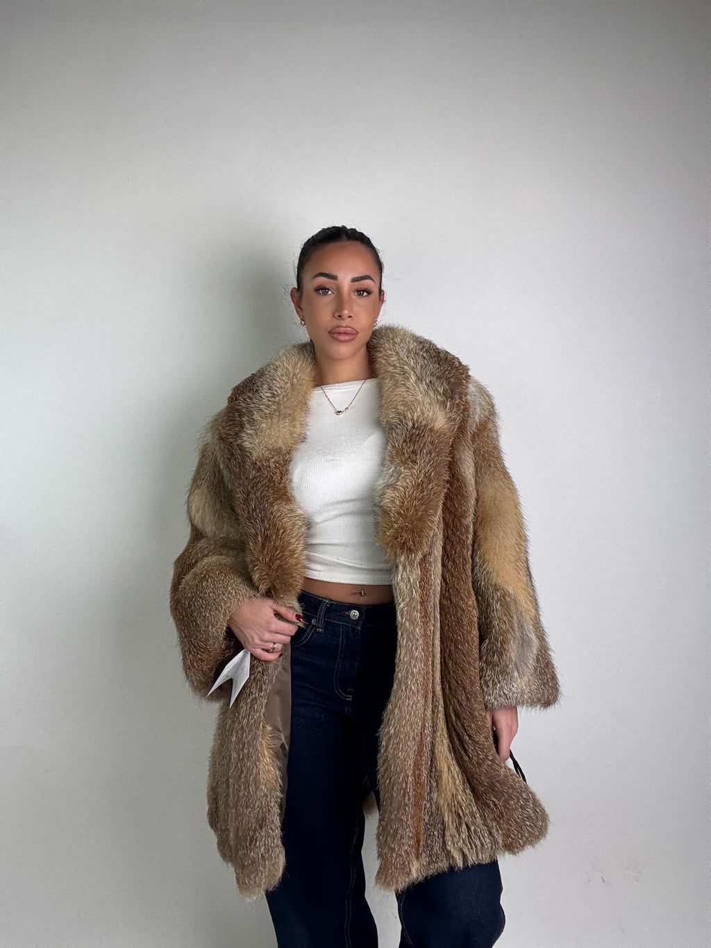 Giacca in volpe rossa N630