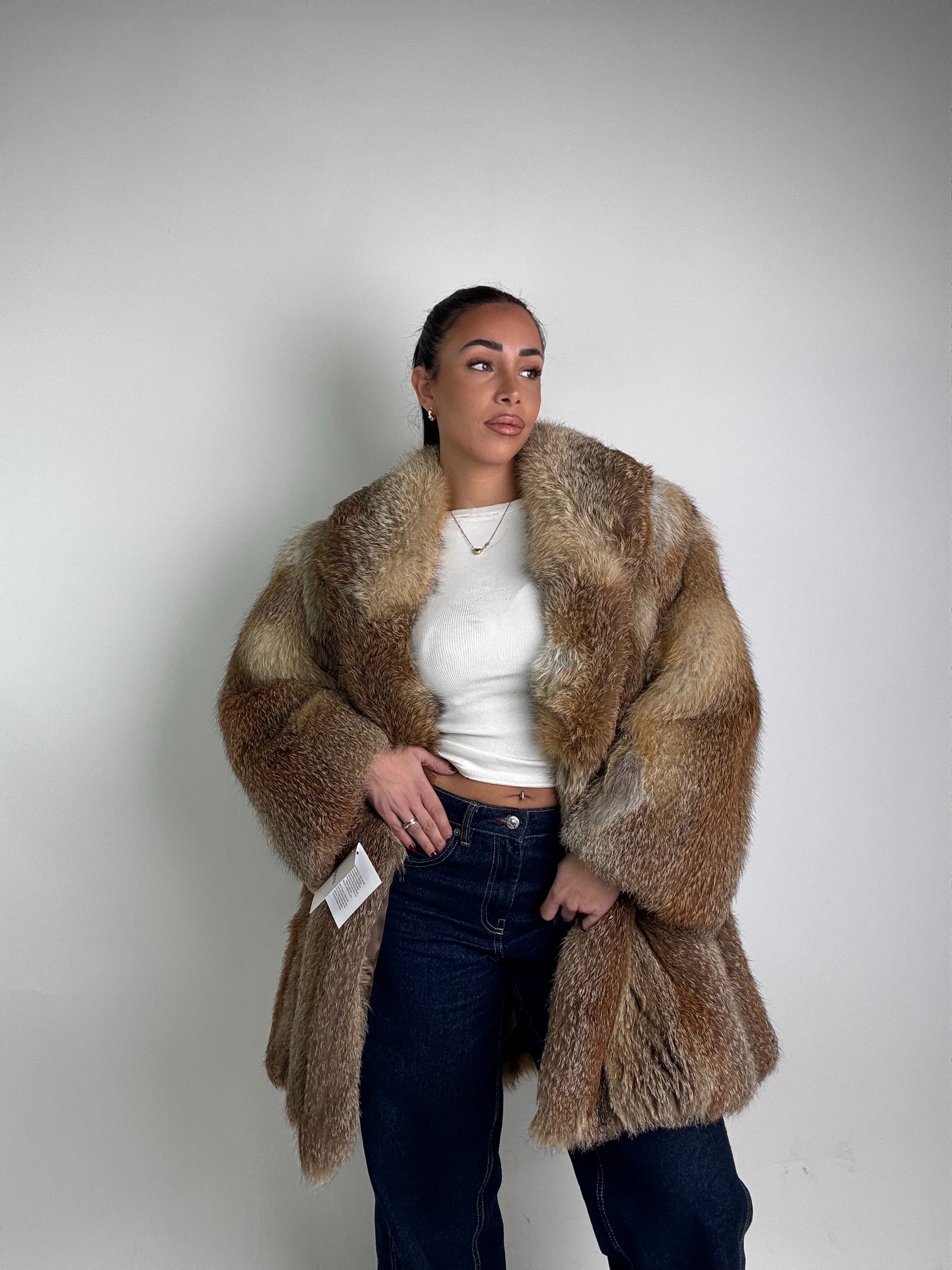 Giacca in volpe rossa N630