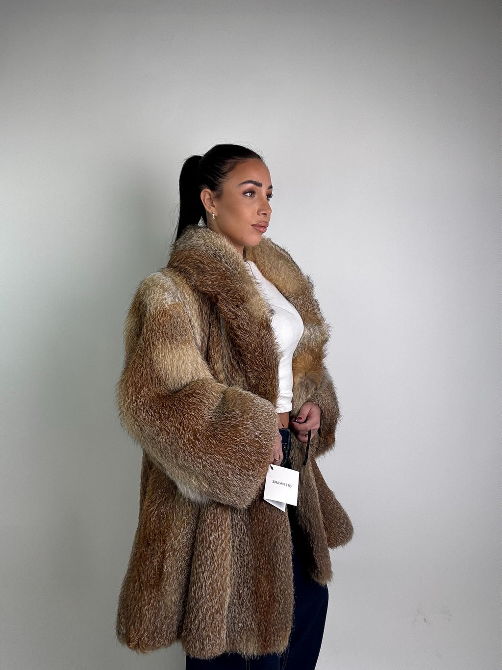 Giacca in volpe rossa N630