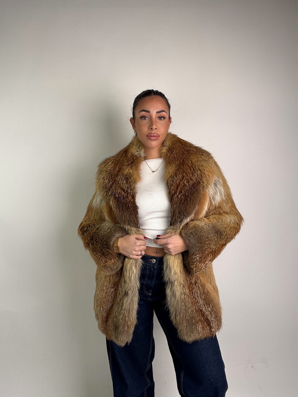 Giacca in volpe rossa N50