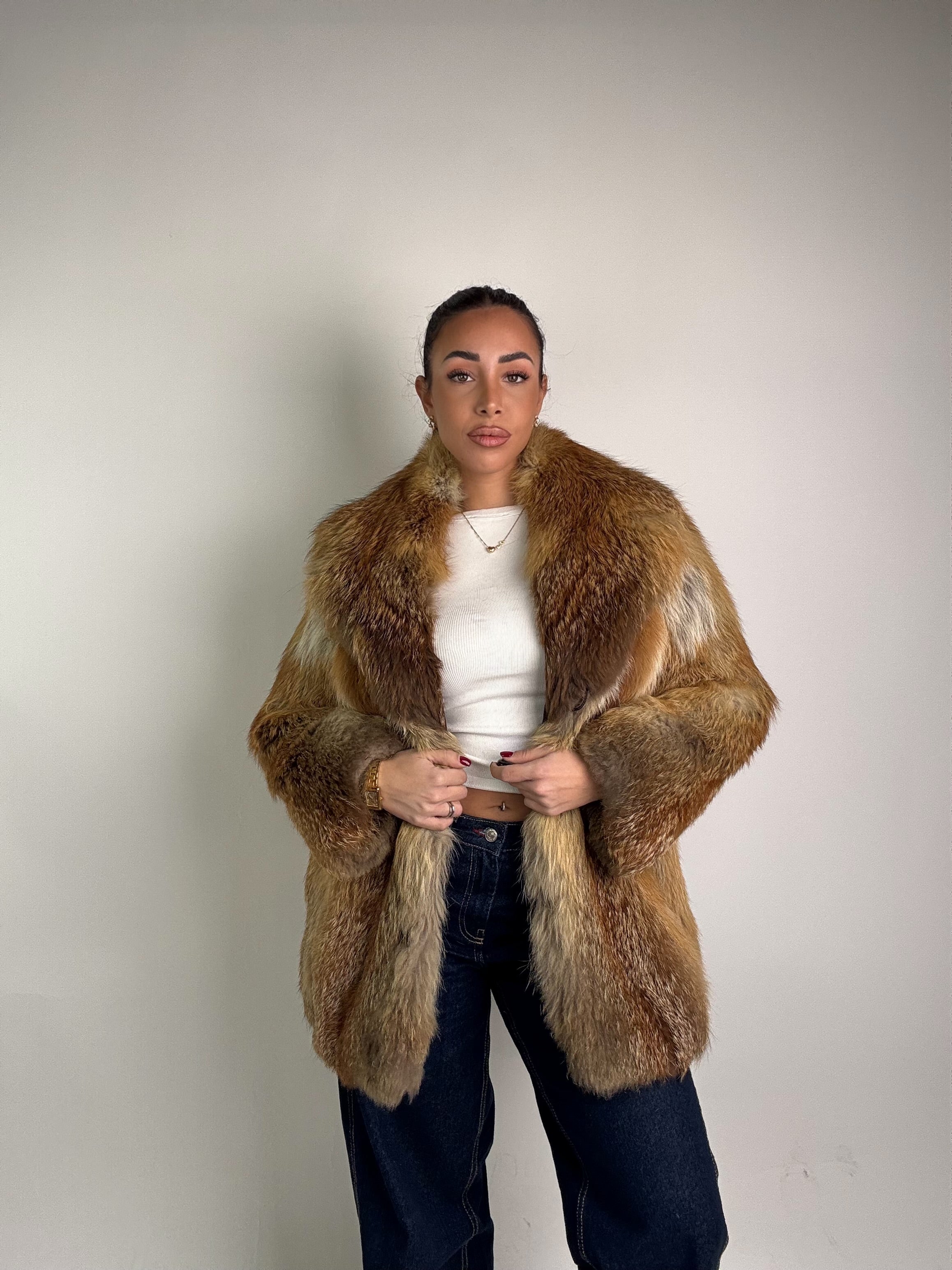 Giacca in volpe rossa N50