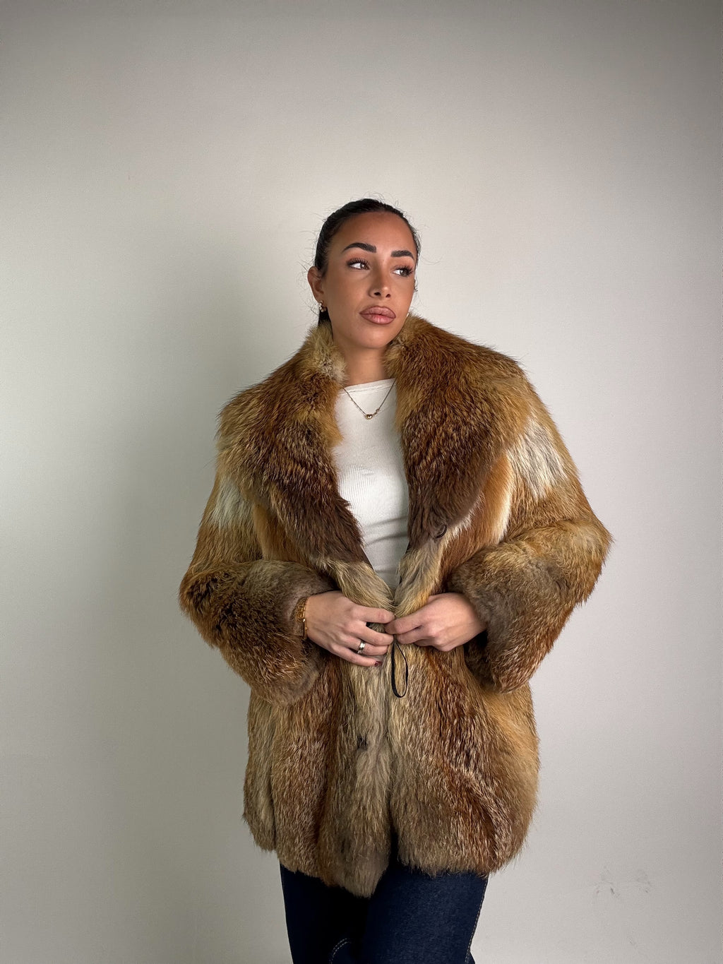 Giacca in volpe rossa N50