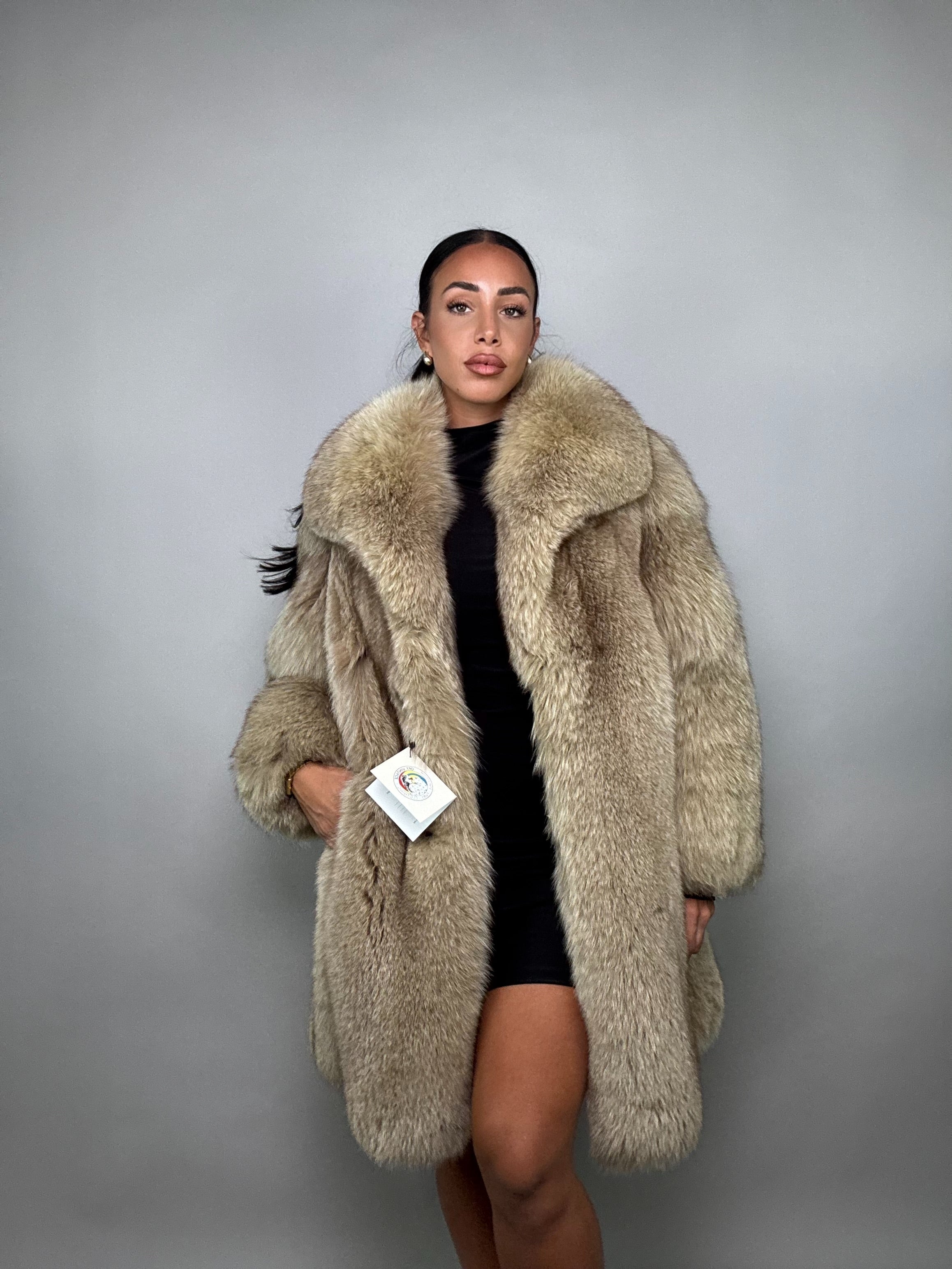 Cappotto in volpe della groenlandia