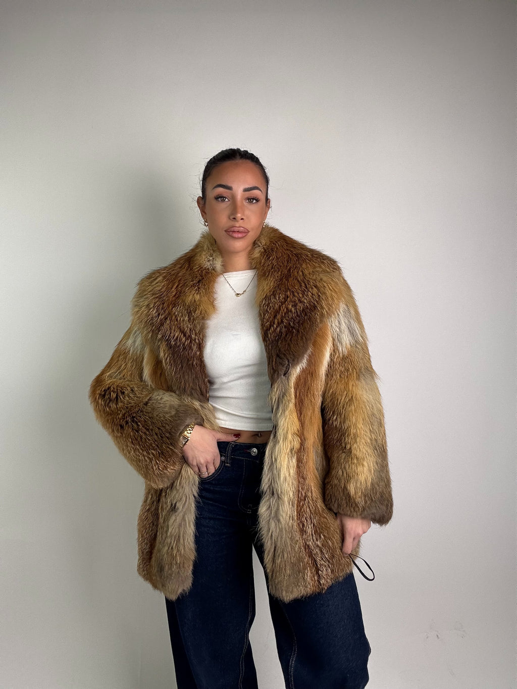 Giacca in volpe rossa N50