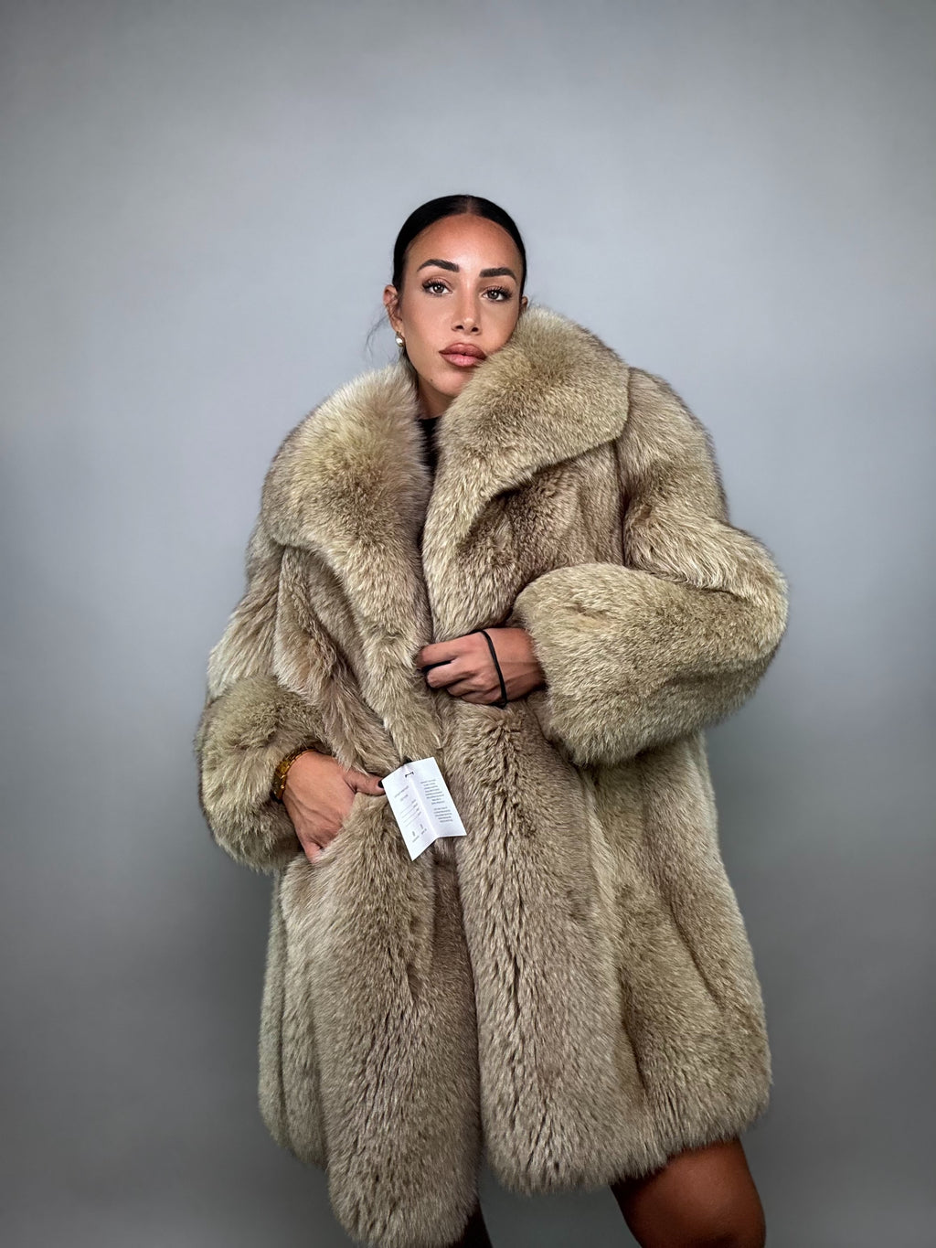 Cappotto in volpe della groenlandia