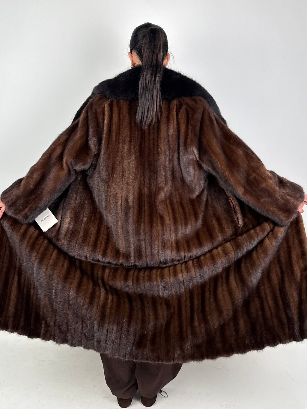 Cappotto in visone e volpe N482