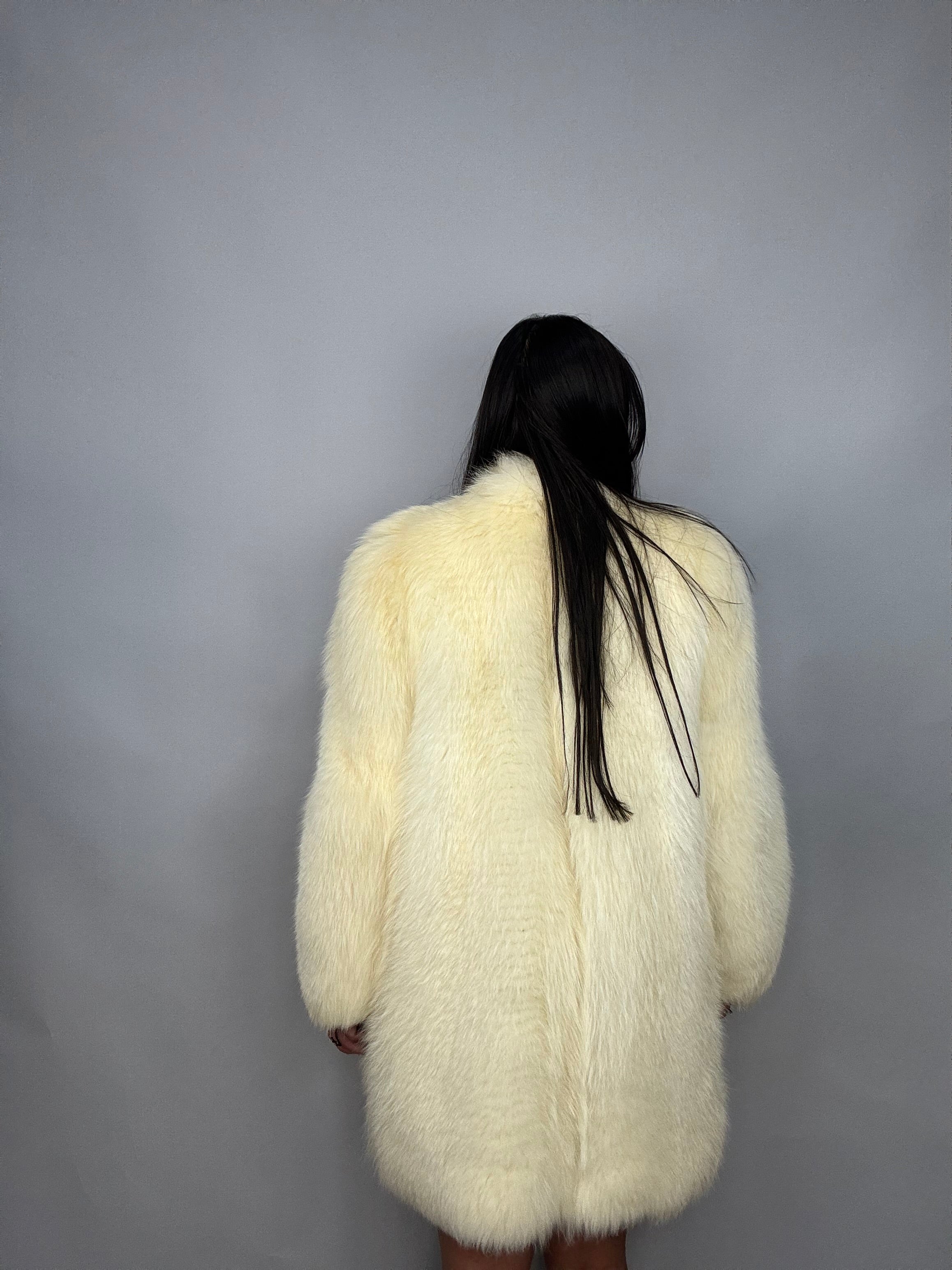 Giacca in volpe polare