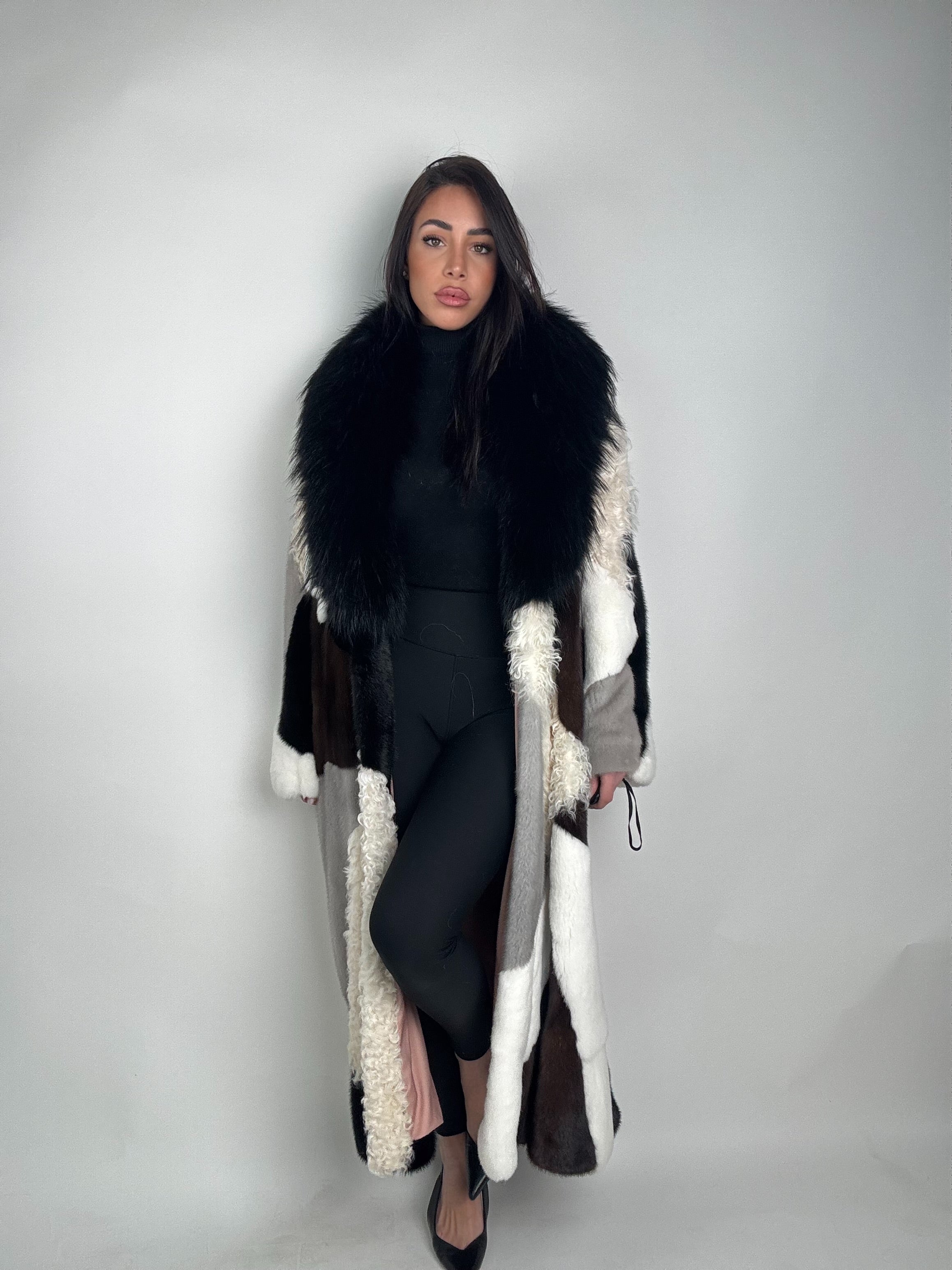 Cappotto in fur mix