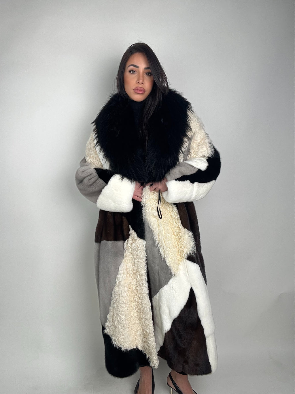 Cappotto in fur mix
