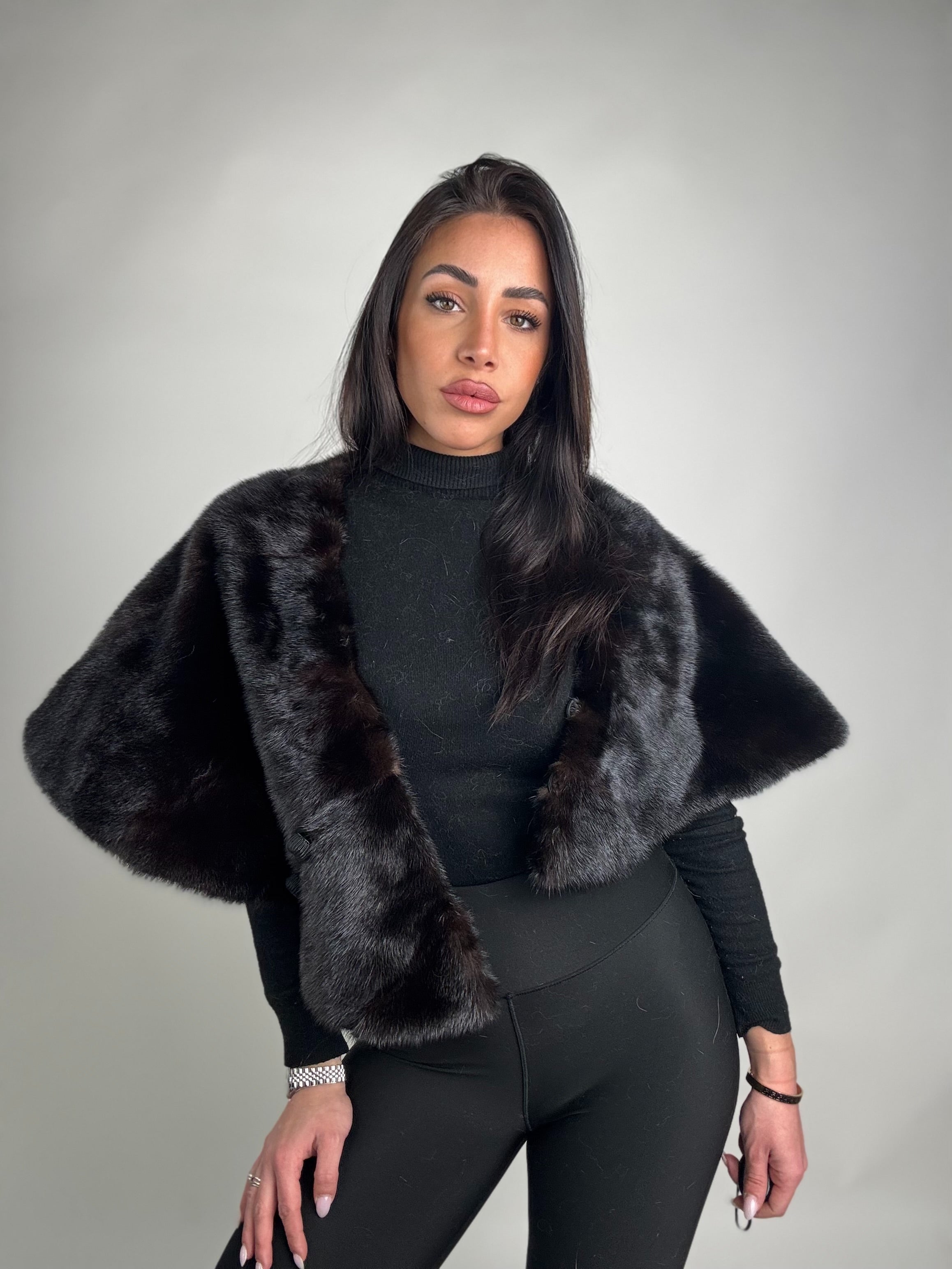 Mink Bomber Jacket