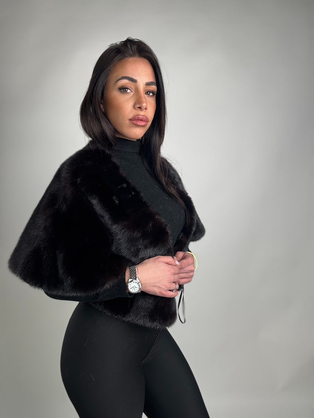 Mink Bomber Jacket