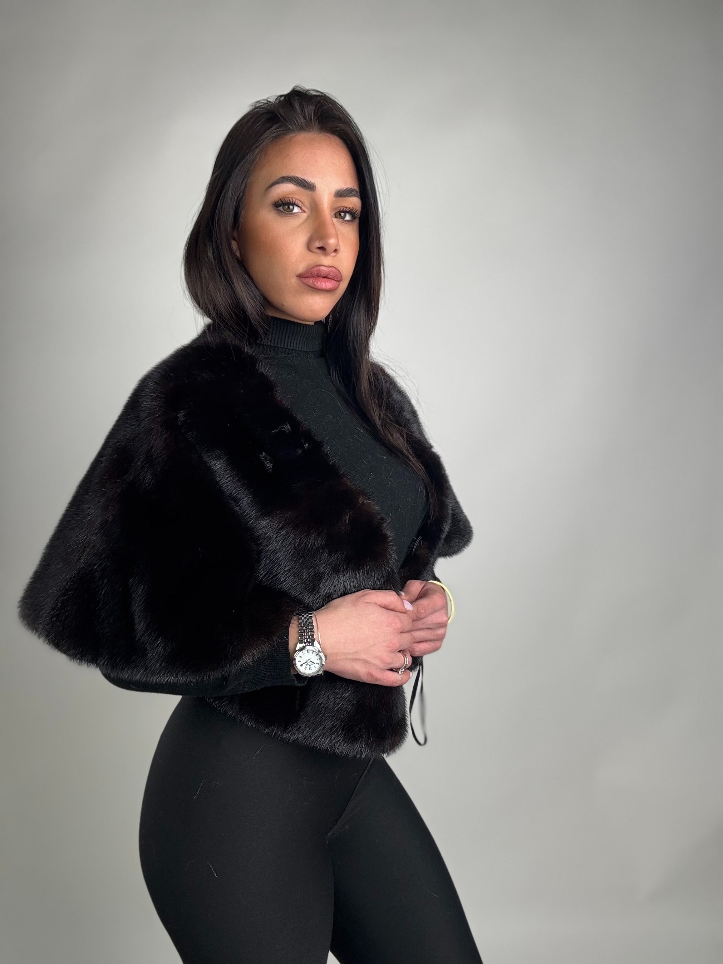 Mink Bomber Jacket