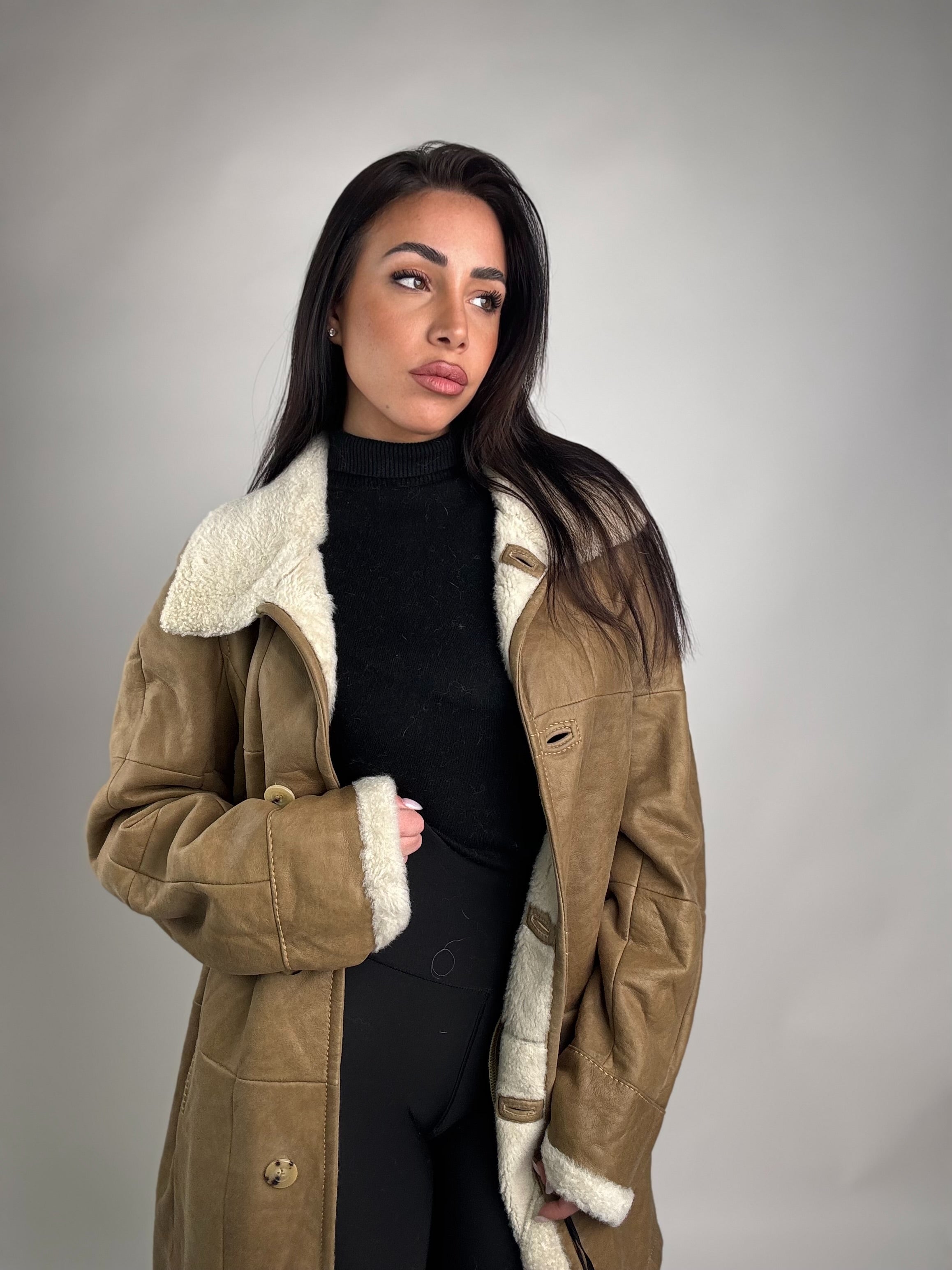 Shearling coat N165