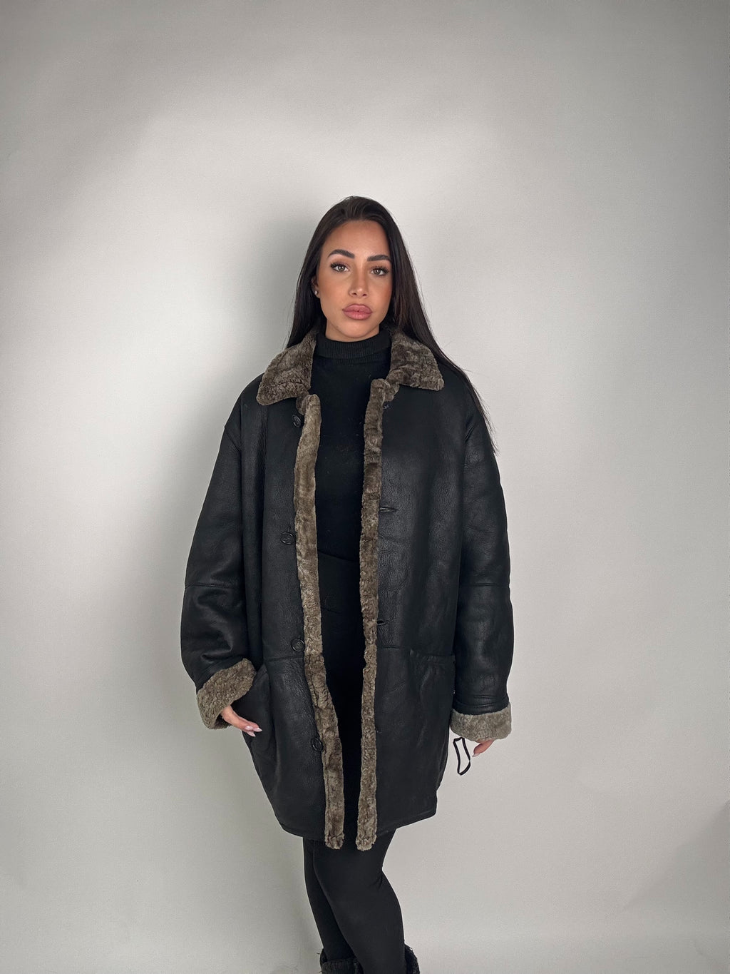 Shearling coat N167