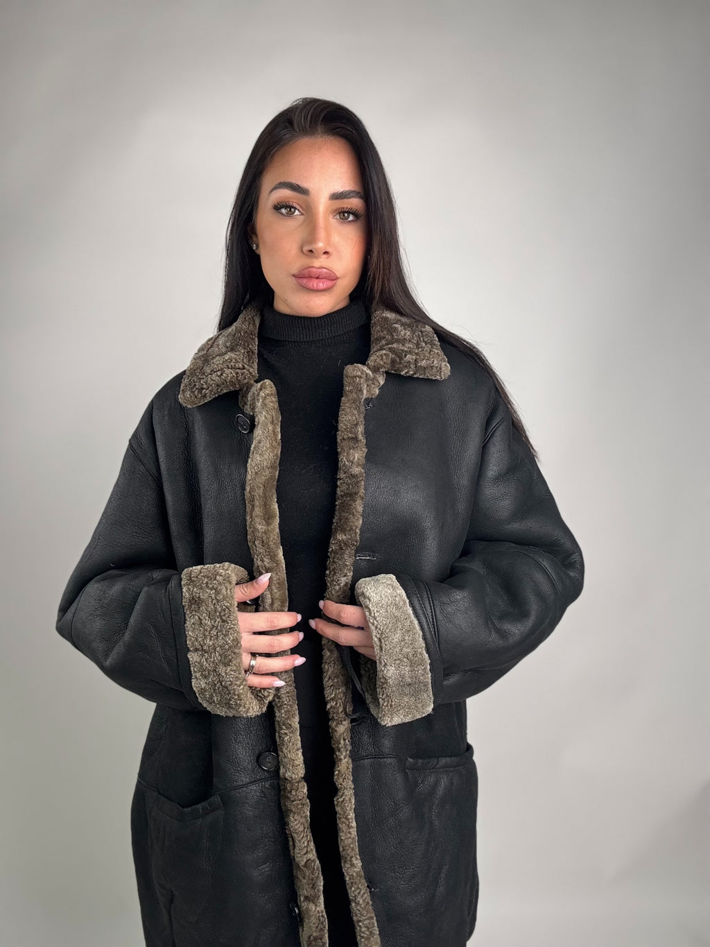 Shearling coat N167
