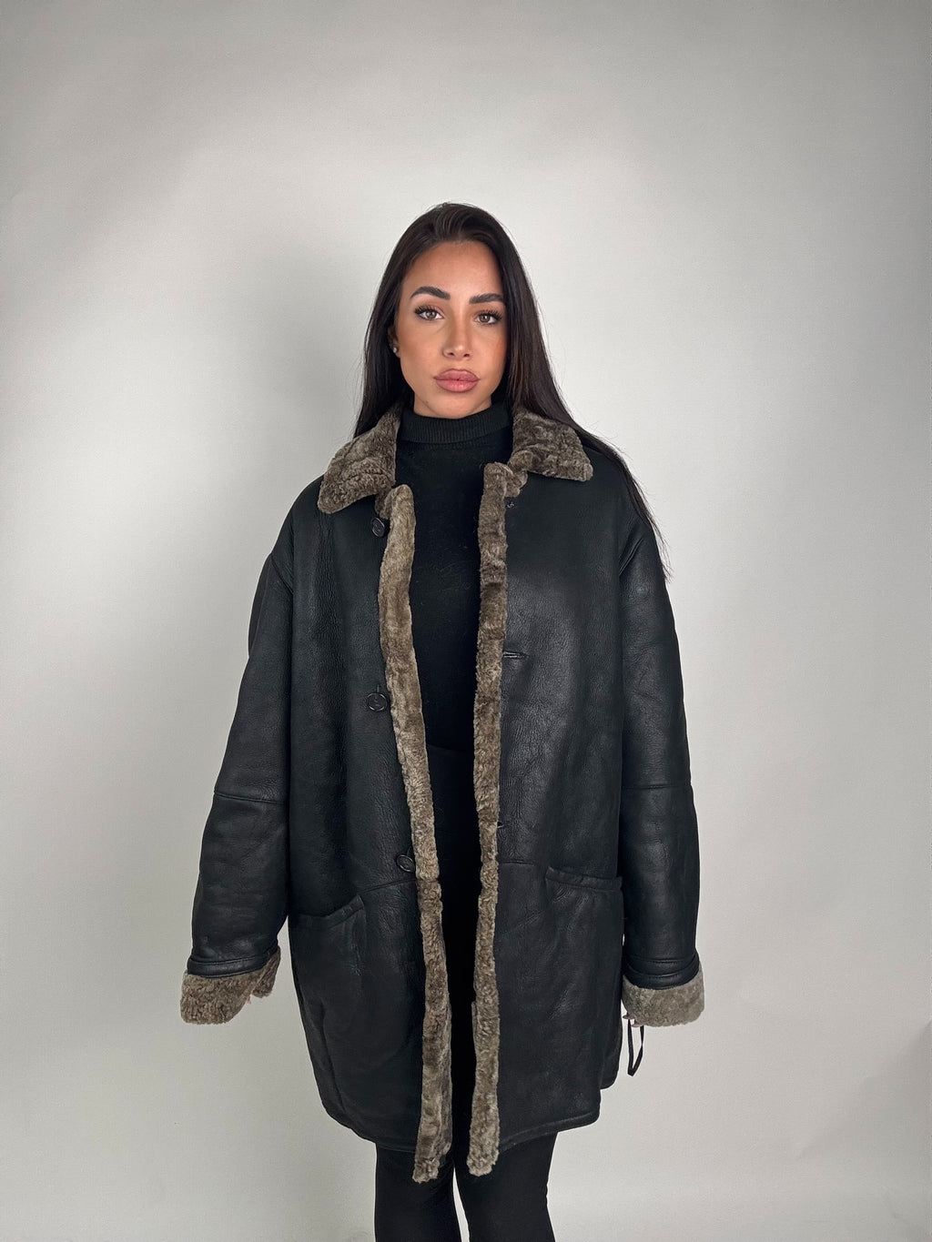 Shearling coat N167