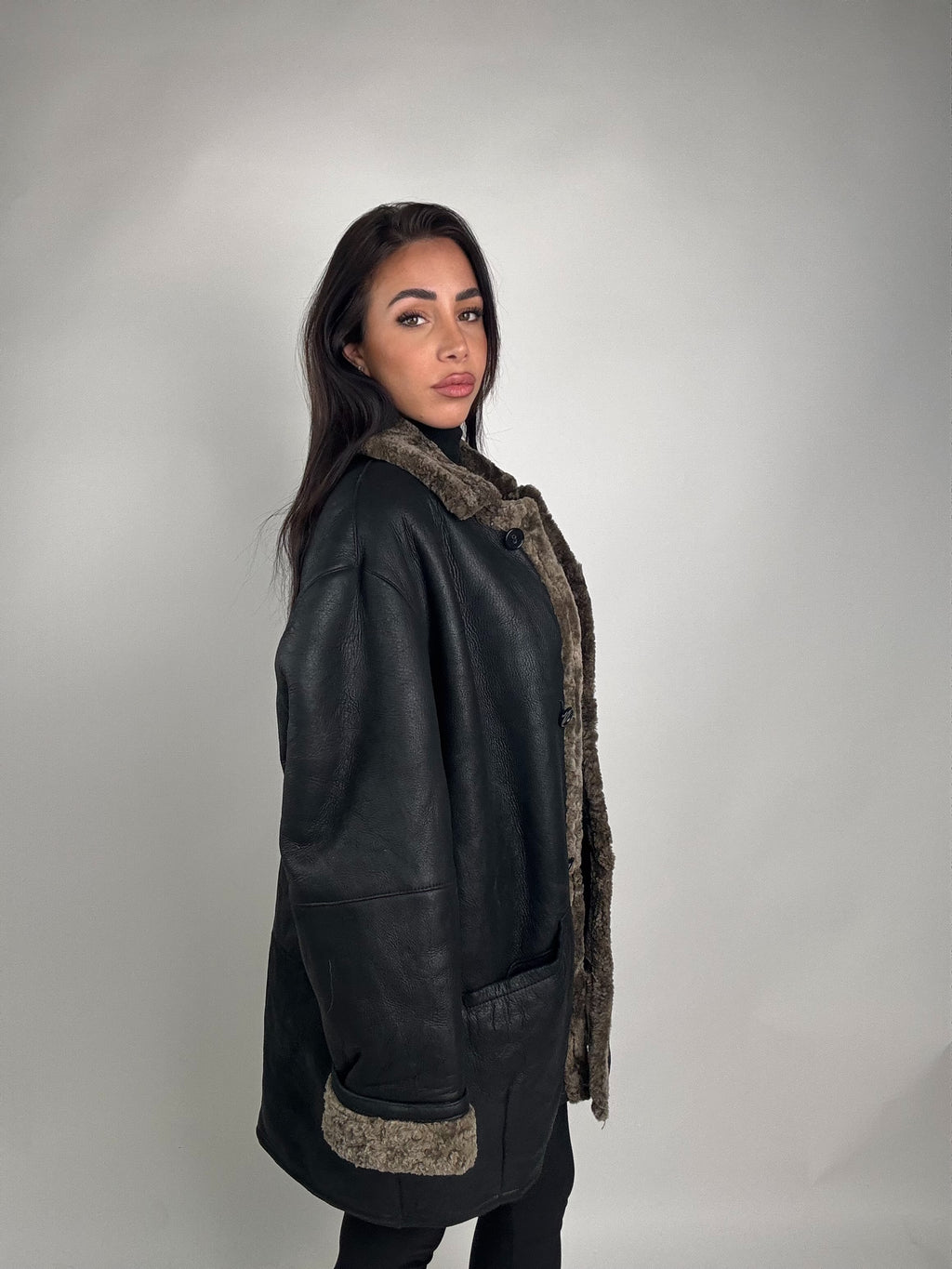 Shearling coat N167
