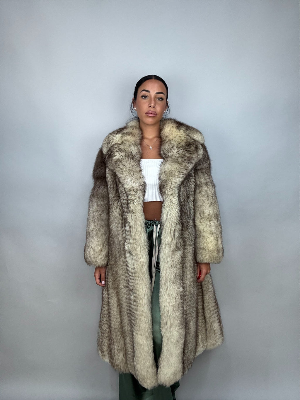 Cappotto in volpe della groenlandia