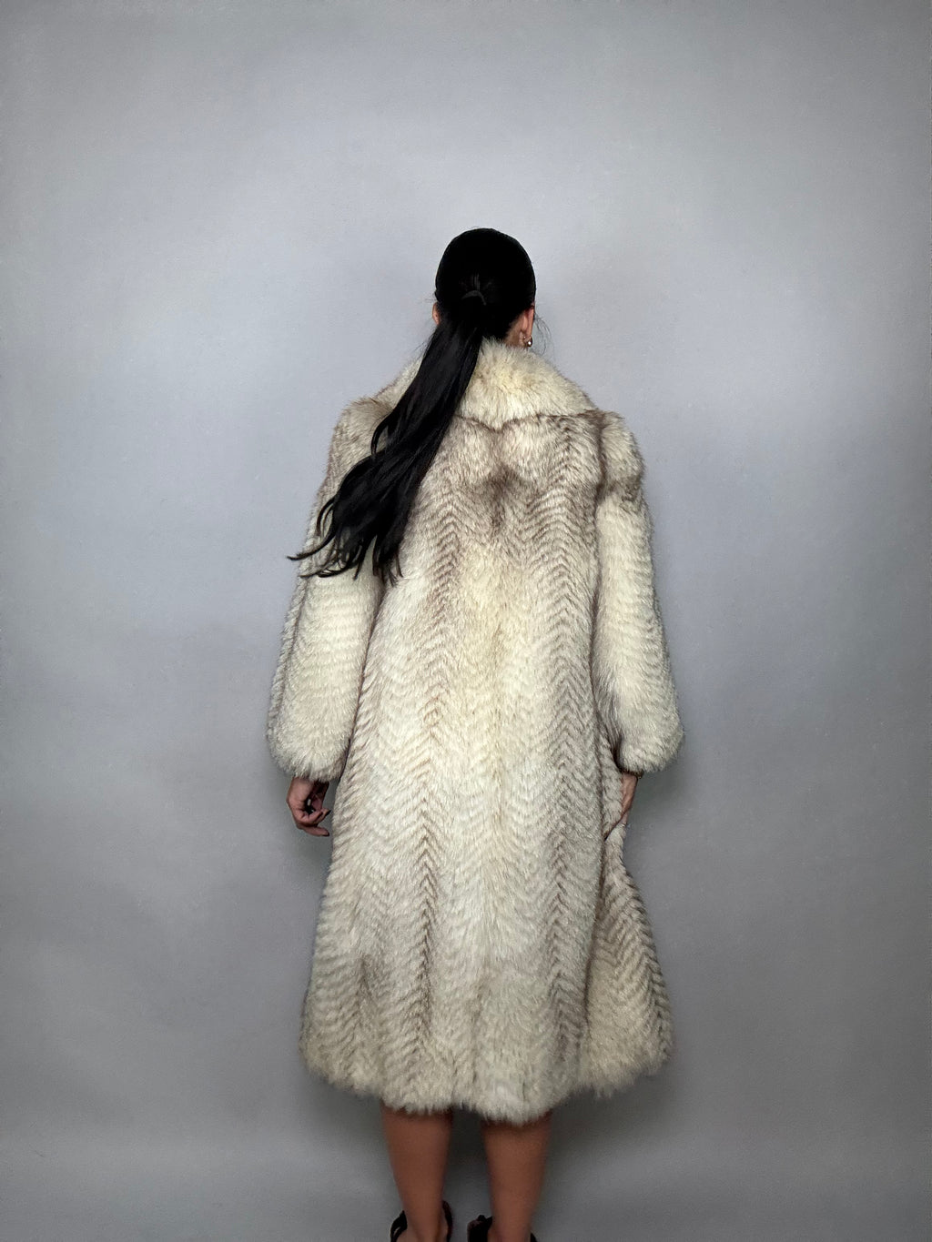 Cappotto in volpe della groenlandia