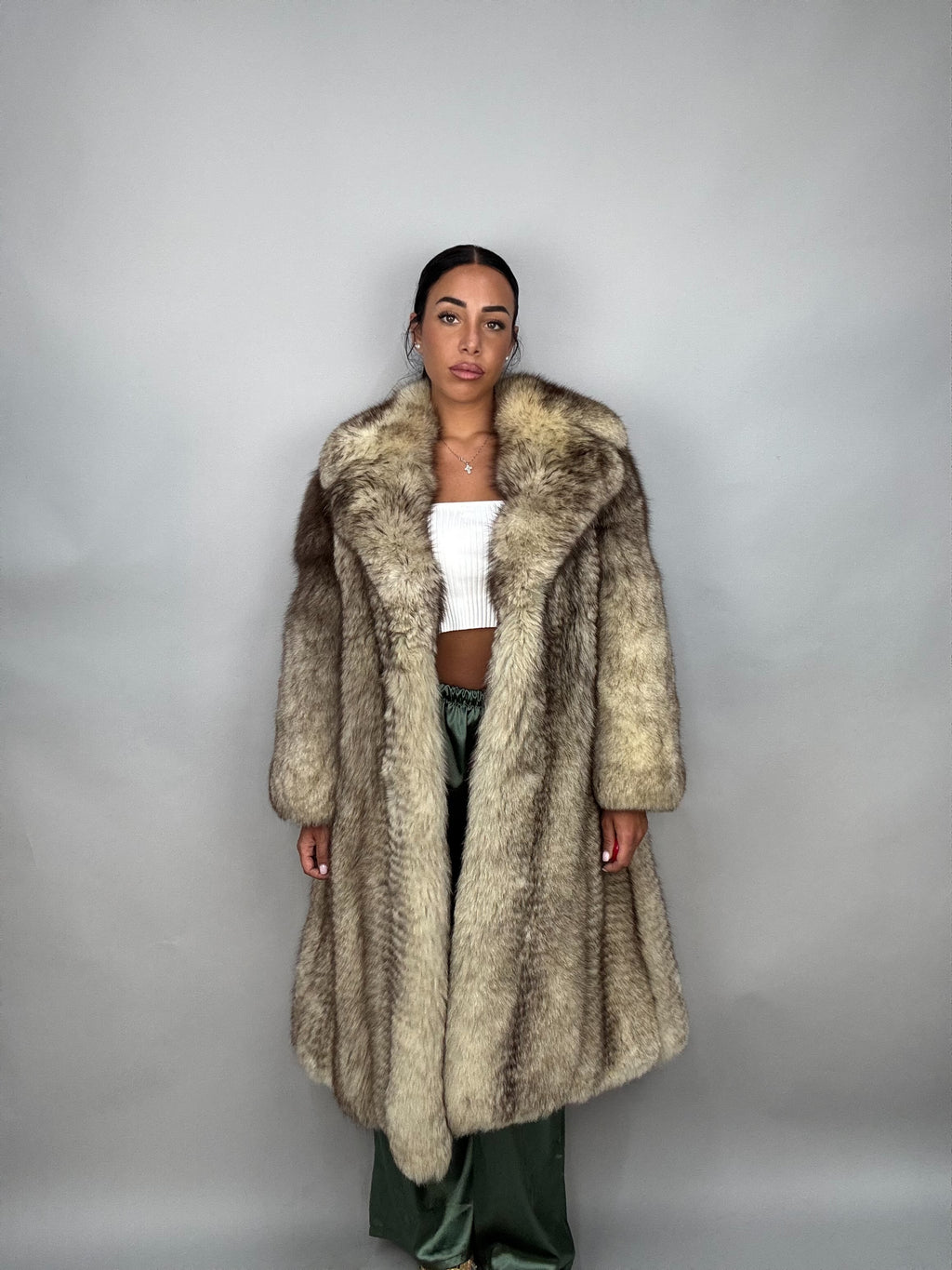 Cappotto in volpe della groenlandia