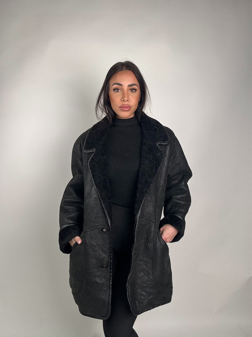 Shearling coat N171