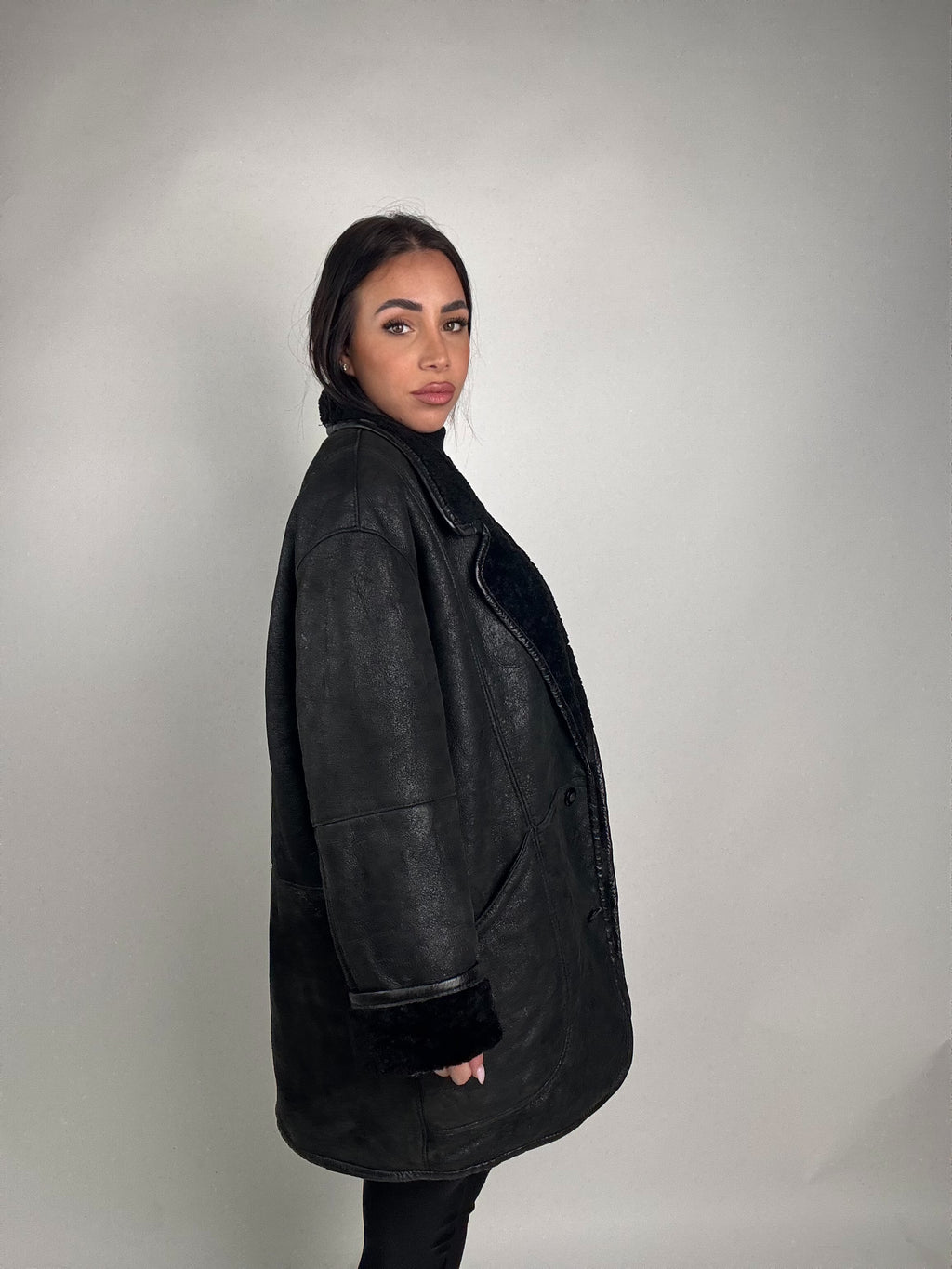 Shearling coat N171