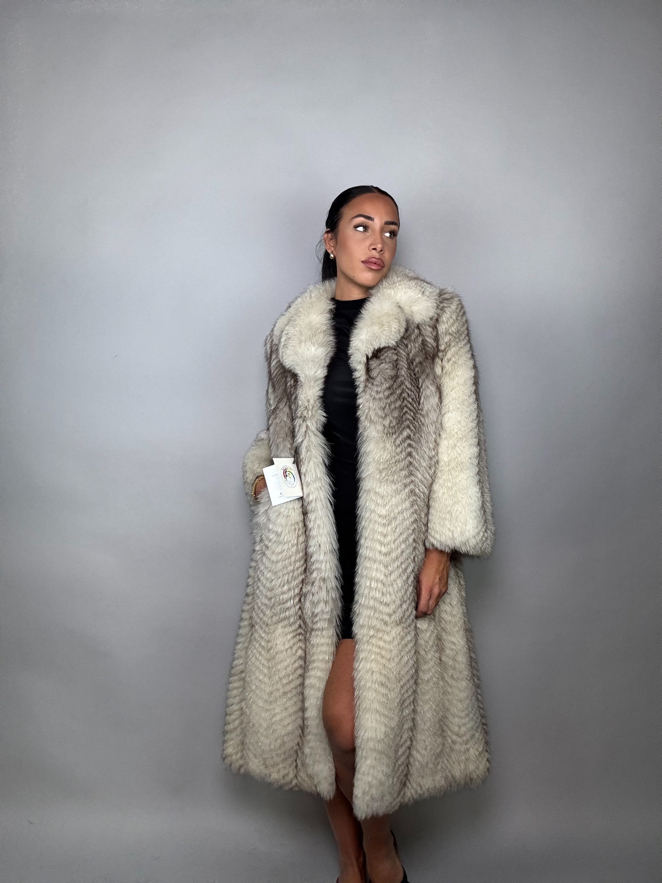 Cappotto in volpe della groenlandia