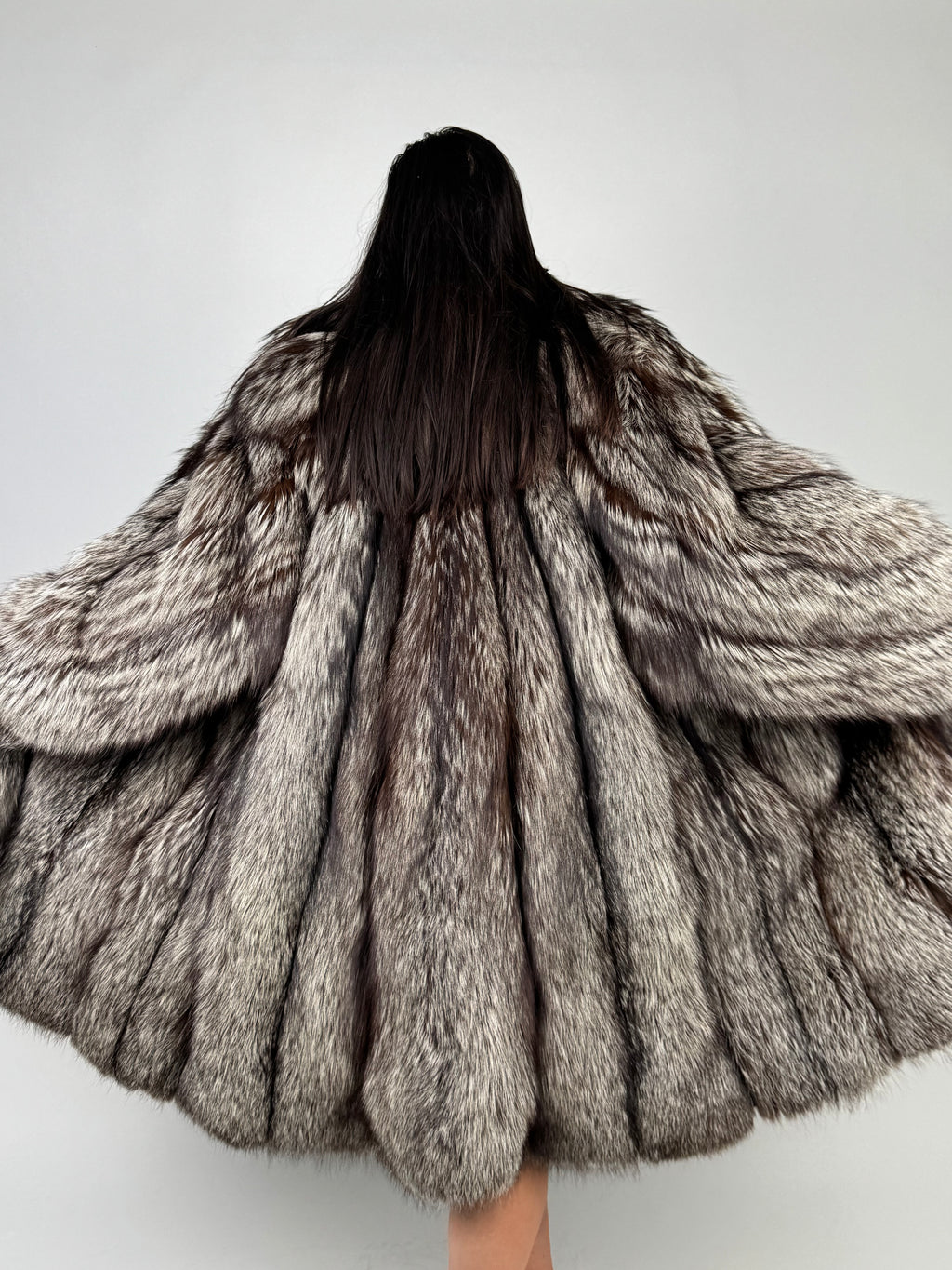 Cappotto in volpe argentata N31