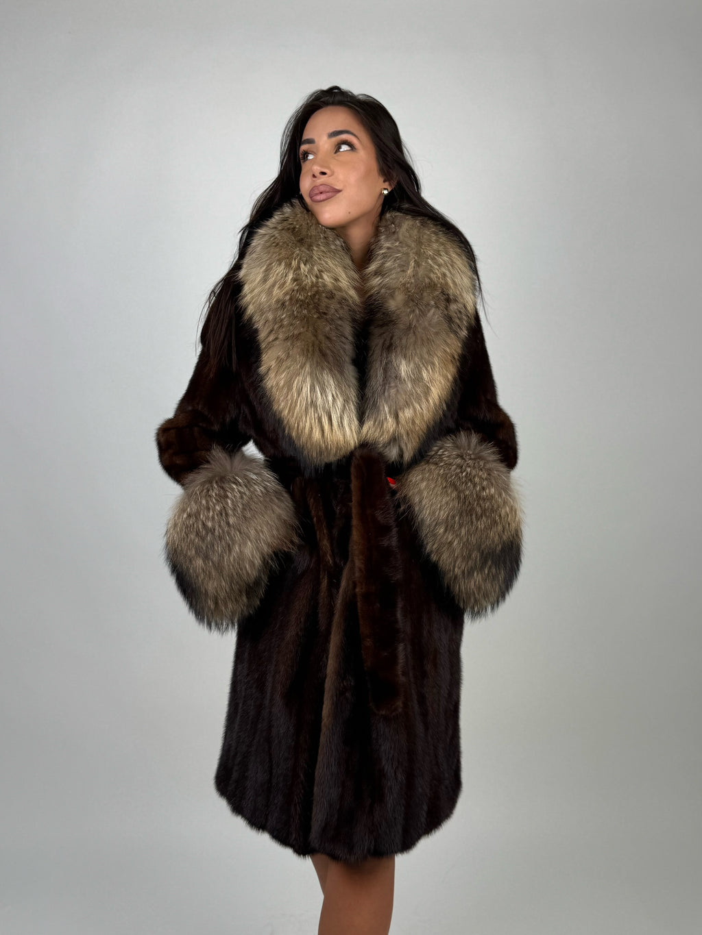 Cappotto in visone e murmasky N672