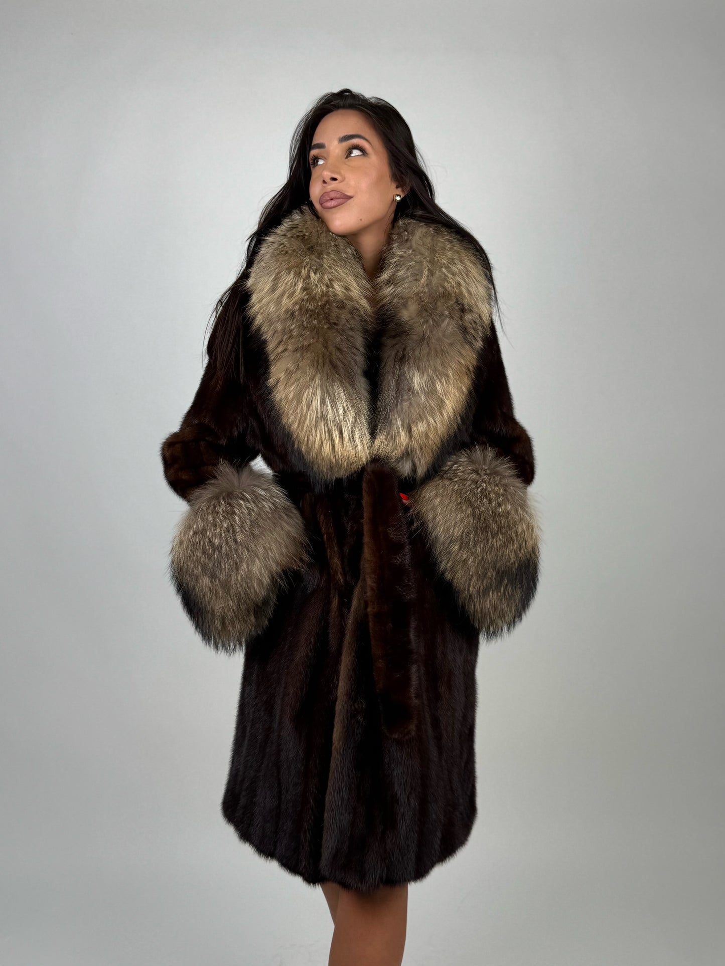 Cappotto in visone e murmasky N672