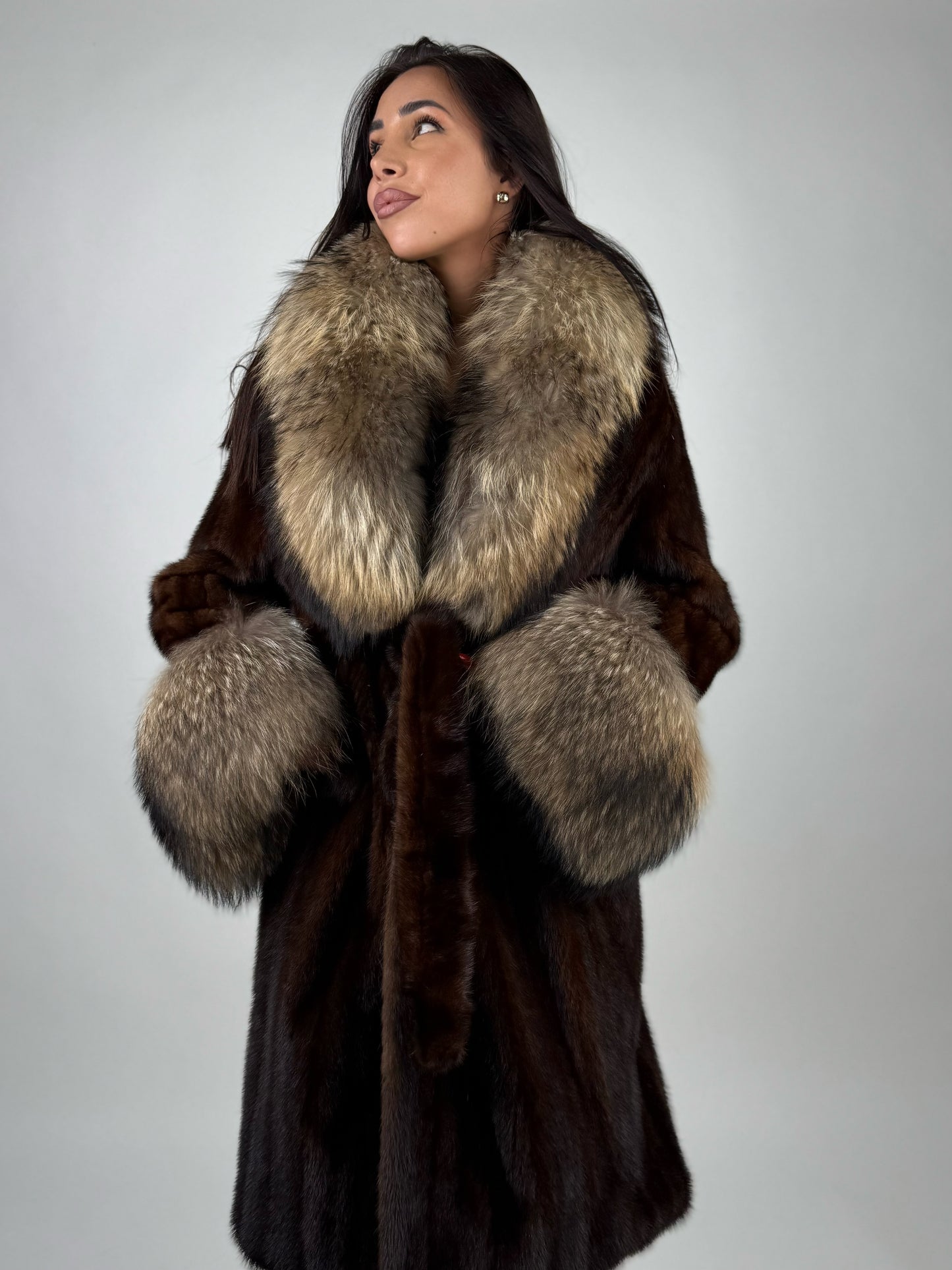Cappotto in visone e murmasky N672
