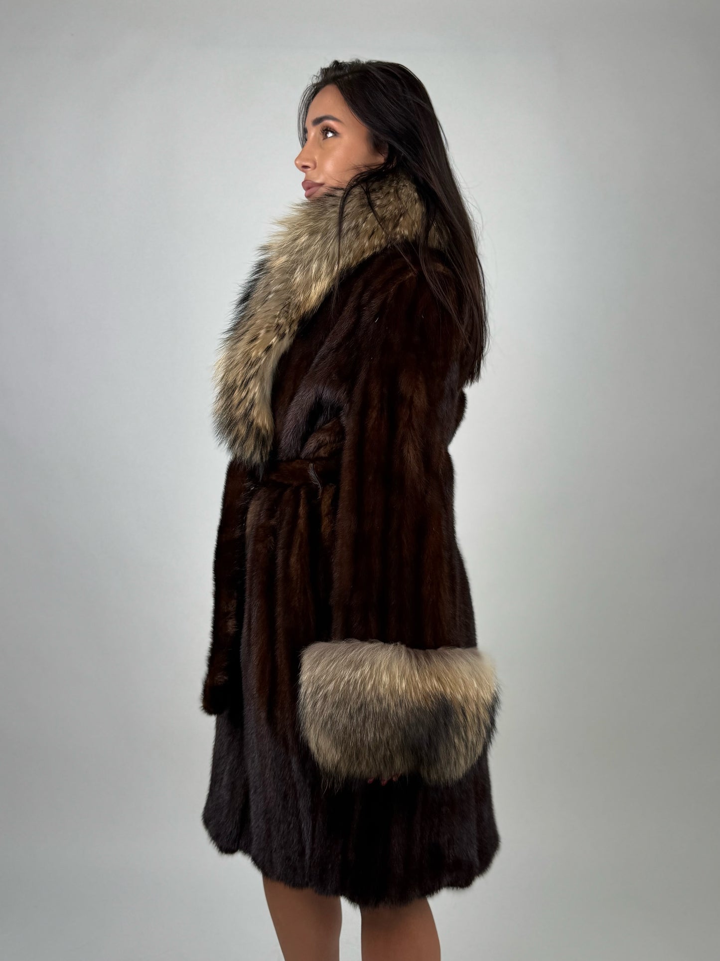 Cappotto in visone e murmasky N672