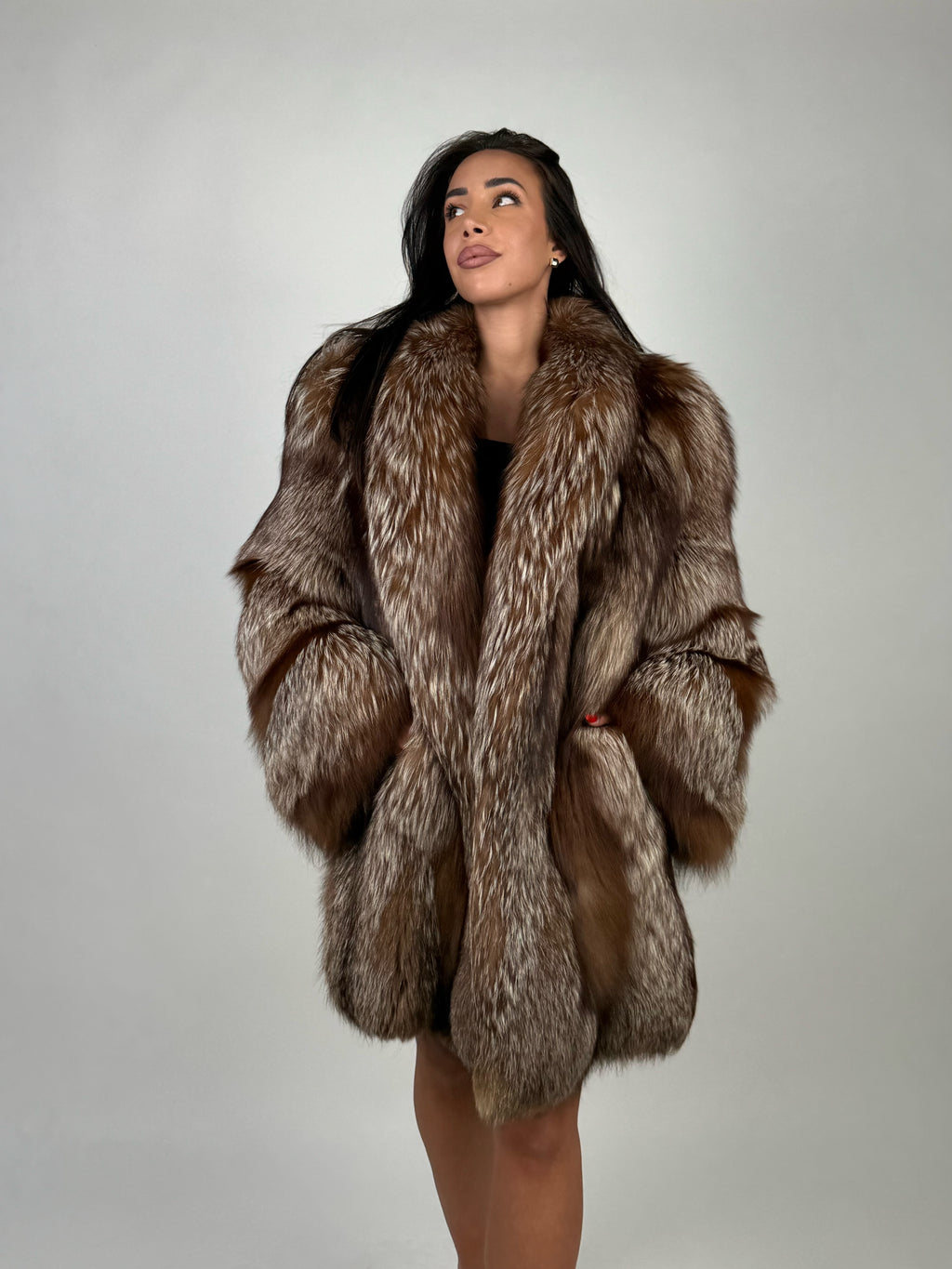 Giacca in volpe caramel N30