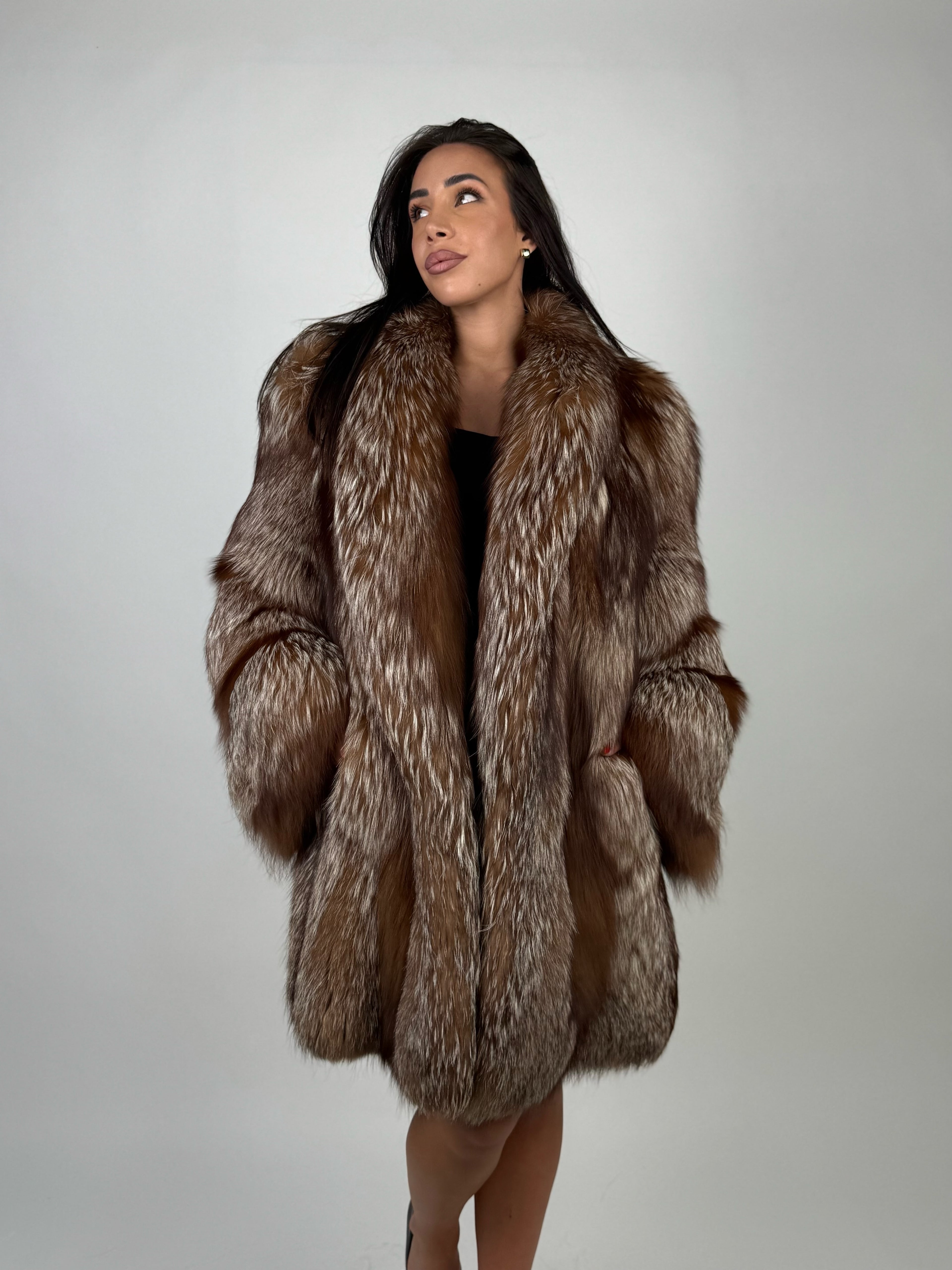 Giacca in volpe caramel N30